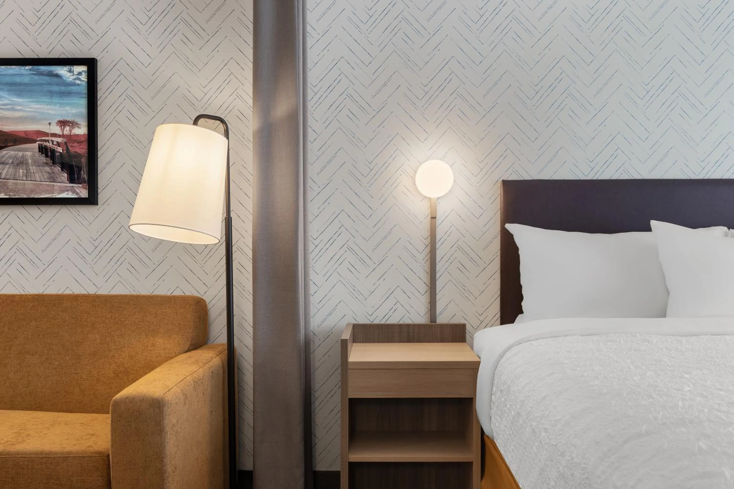 Bed in Home2 Suites By Hilton Vaughan Toronto On