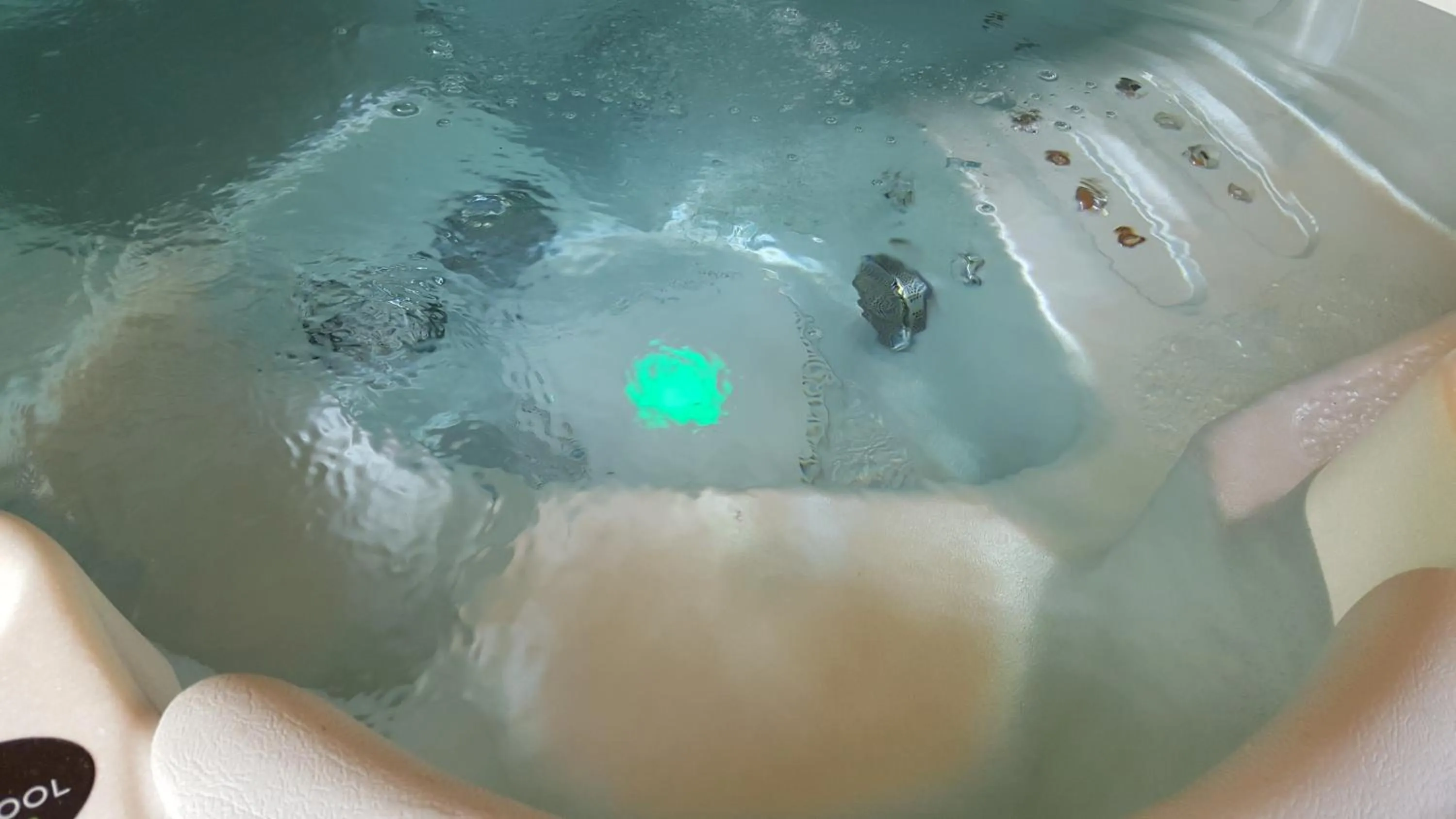 Hot Tub in Le Donjon des Combes et son Spa