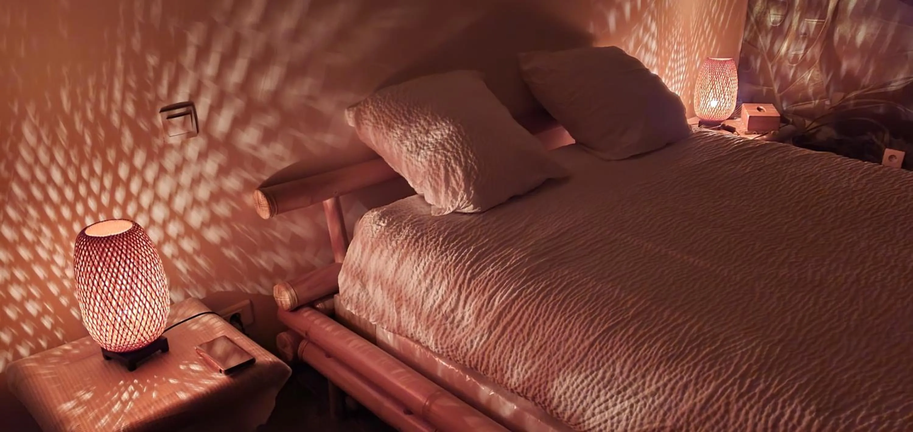 Bed in Le Donjon des Combes et son Spa