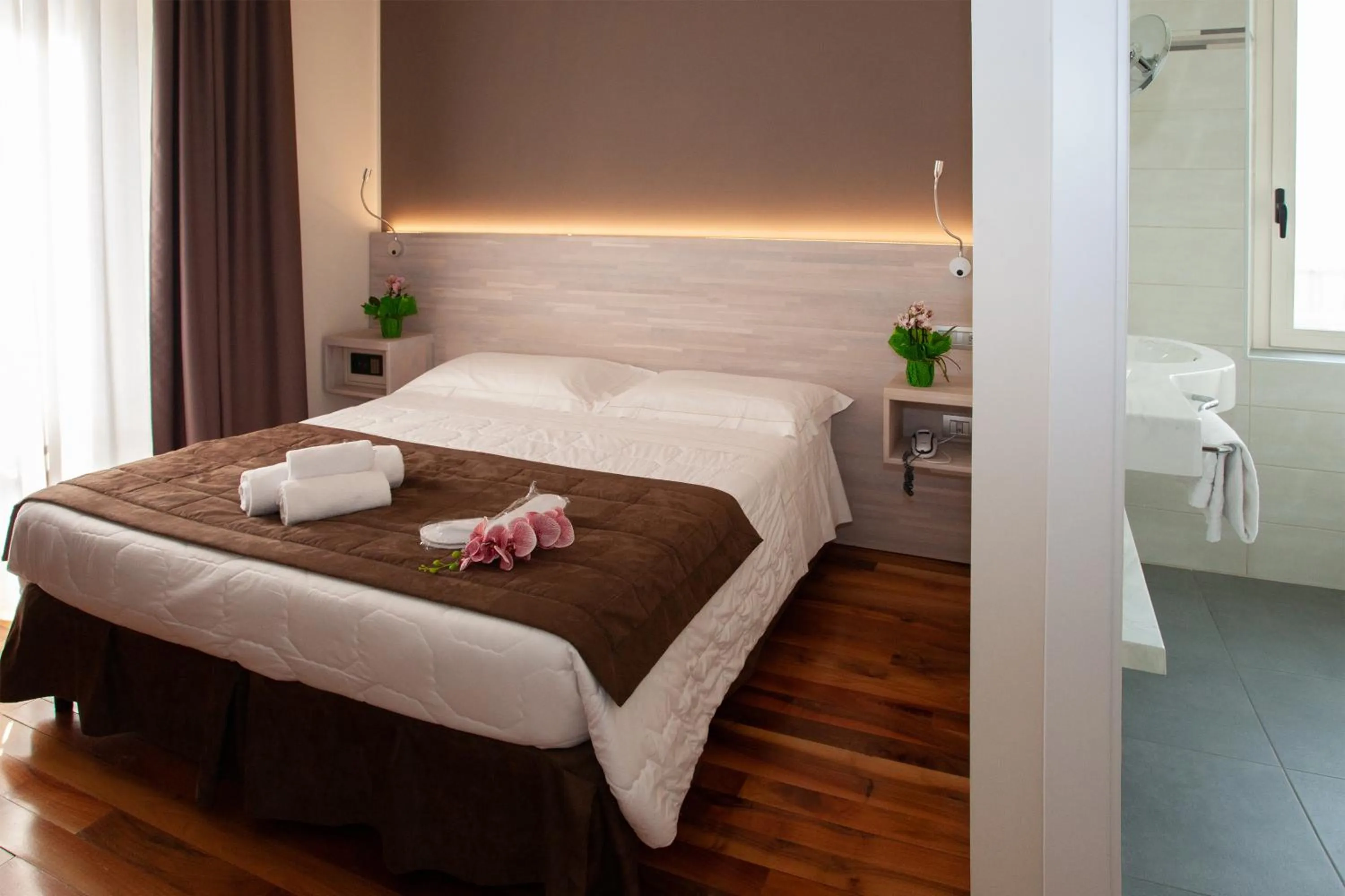 Bed in Hotel Giardino