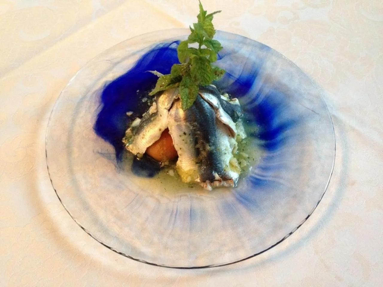 Food close-up in La Perla Hotel