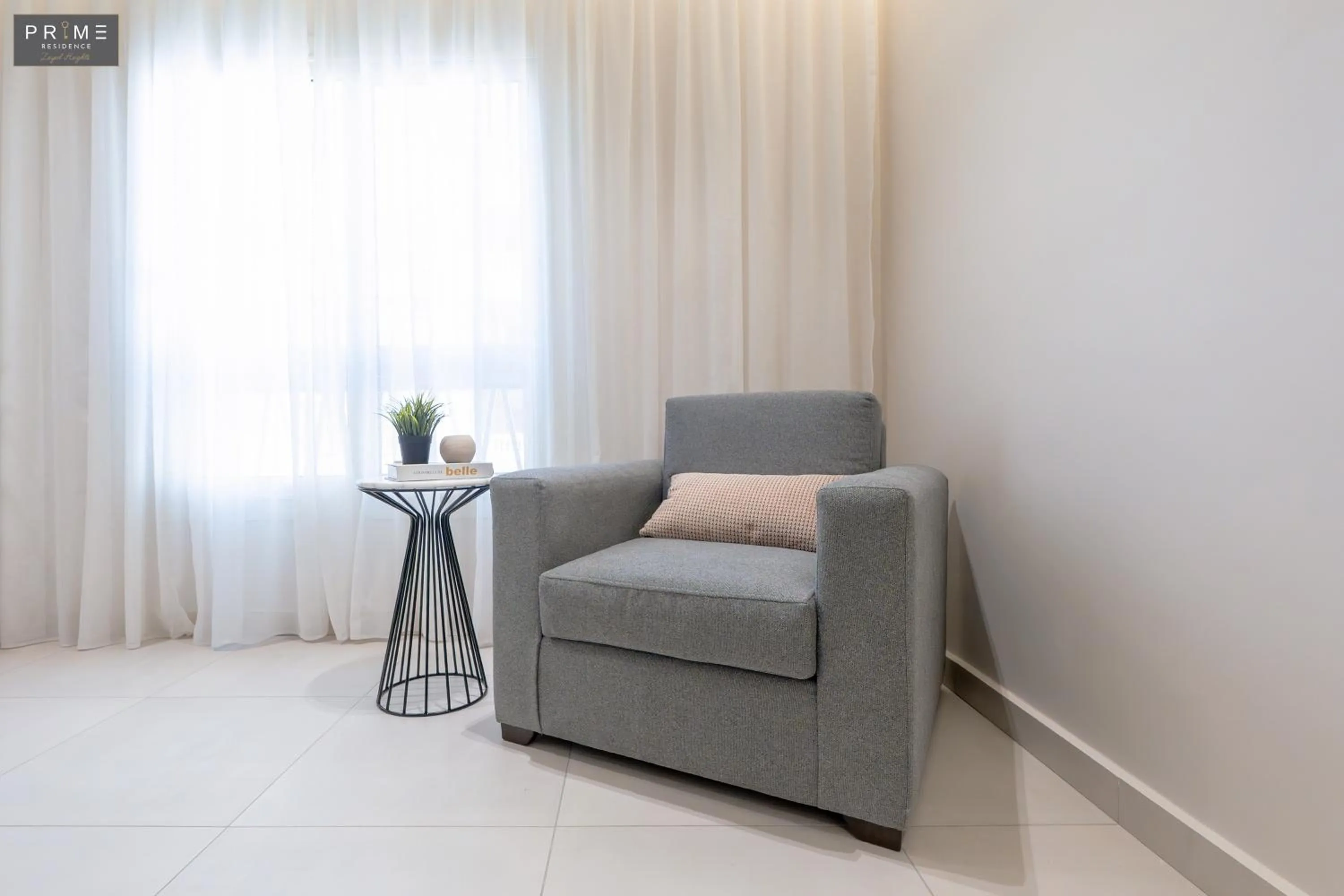 Seating area in Prime Residence Zayed Heights