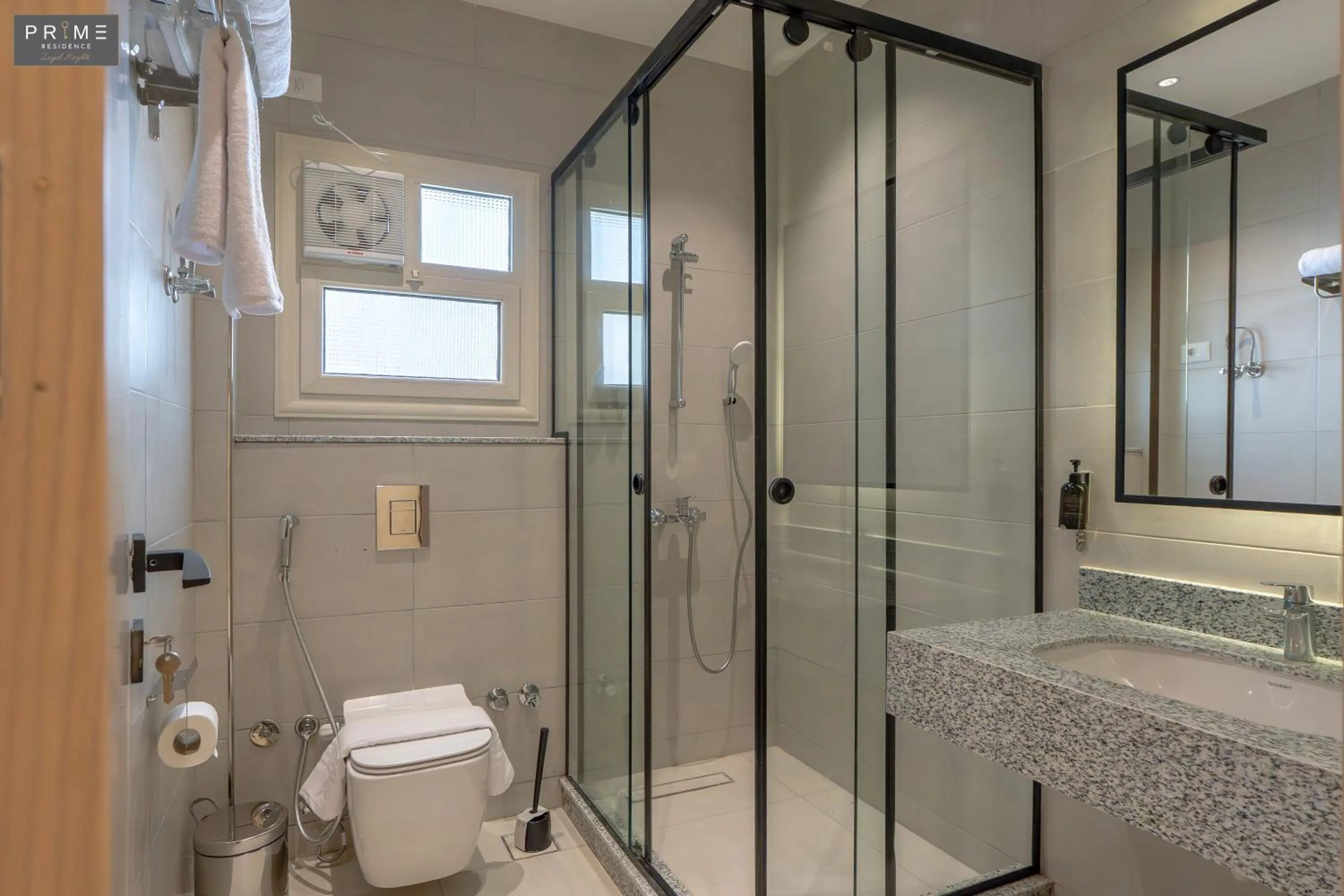 Shower in Prime Residence Zayed Heights