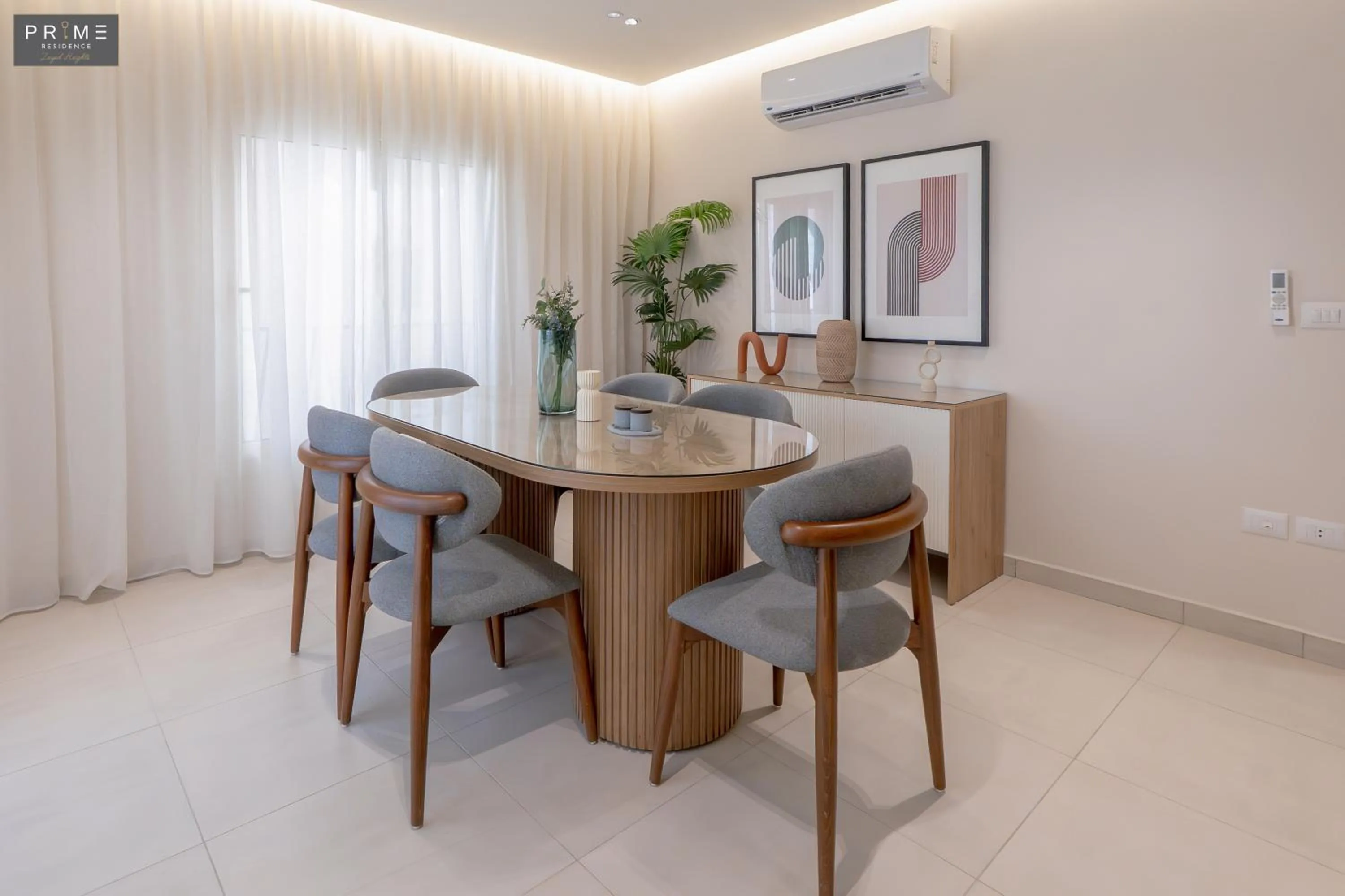 Dining area in Prime Residence Zayed Heights