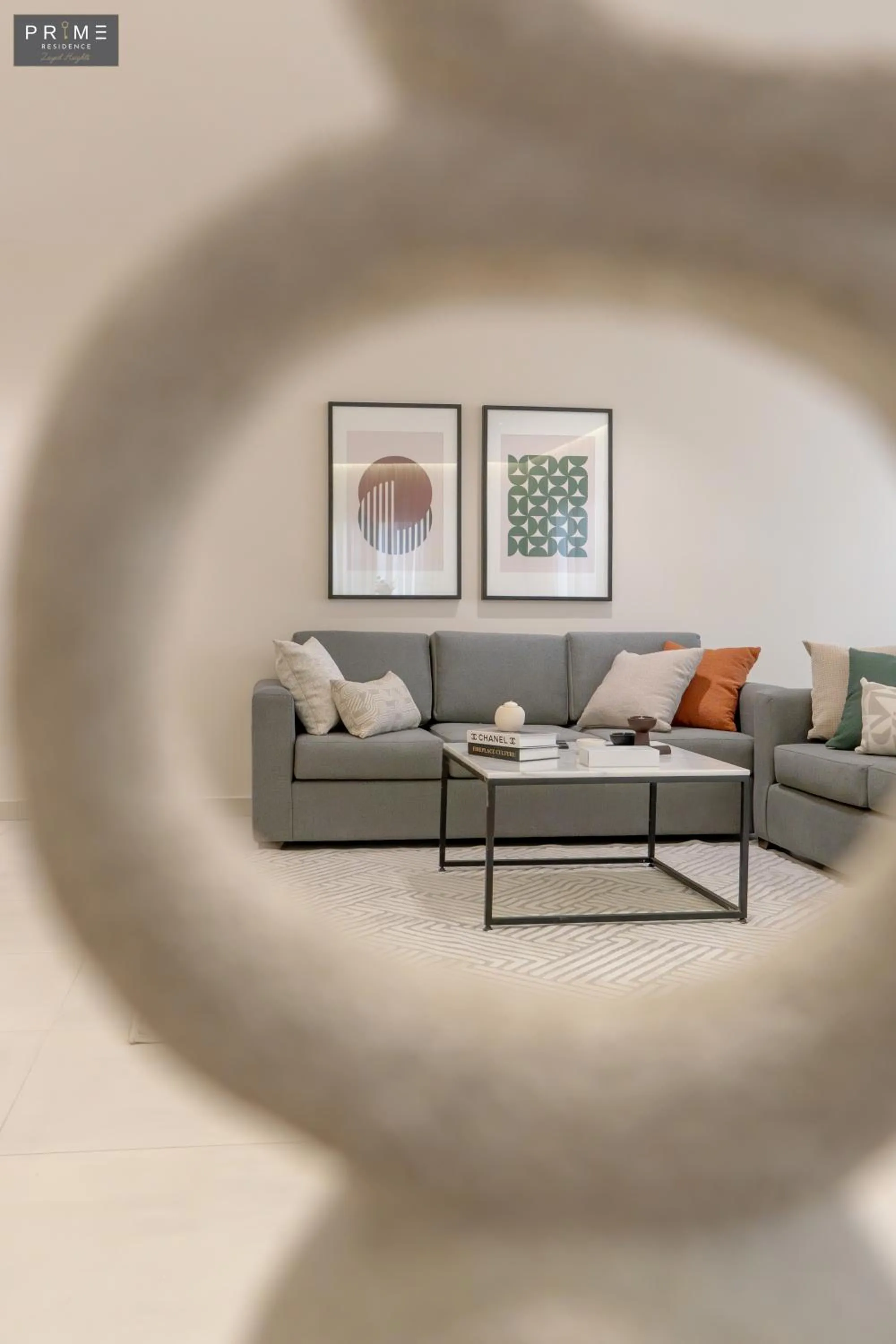 Living room in Prime Residence Zayed Heights