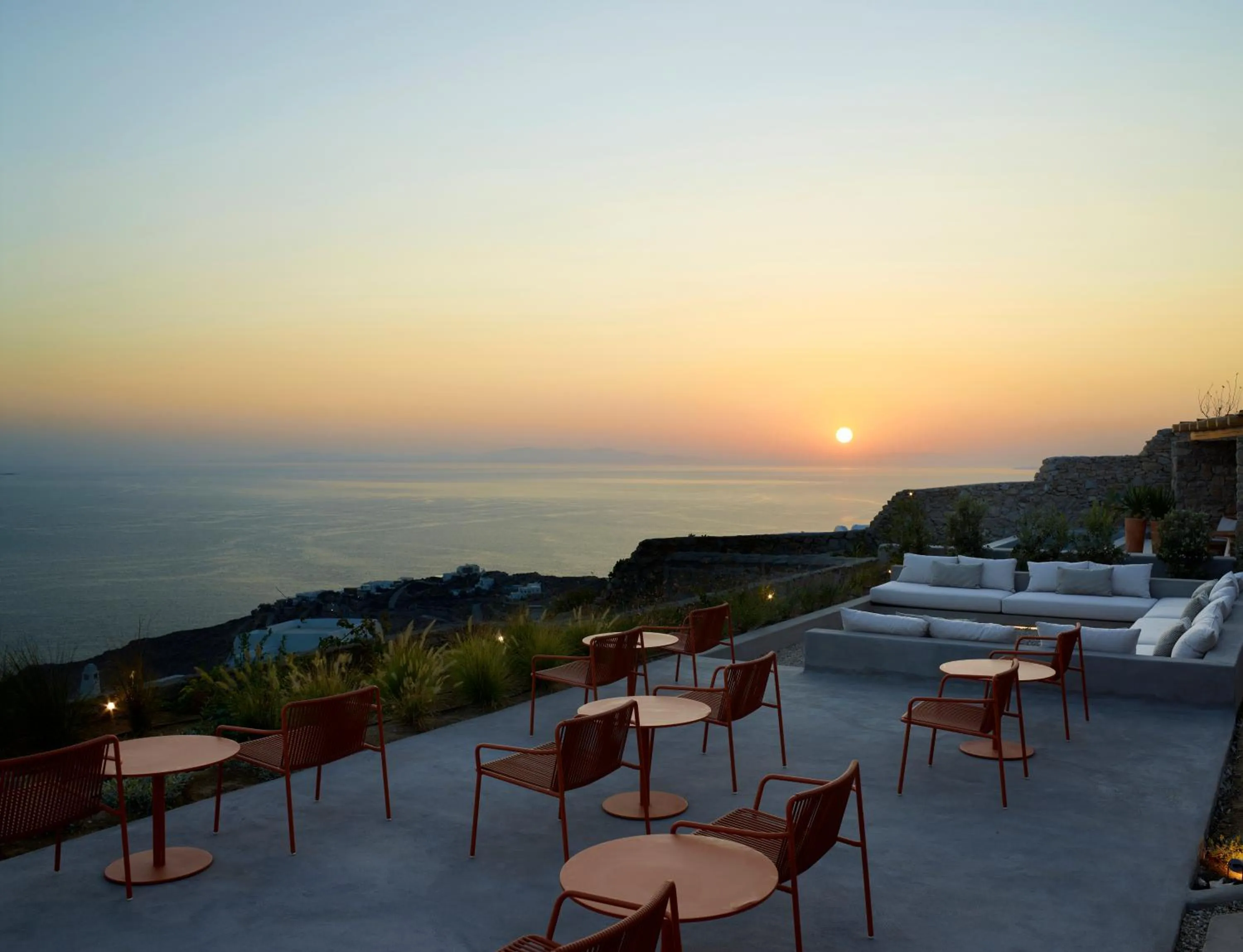 Balcony/Terrace in Hotiday Mykonos Fanari