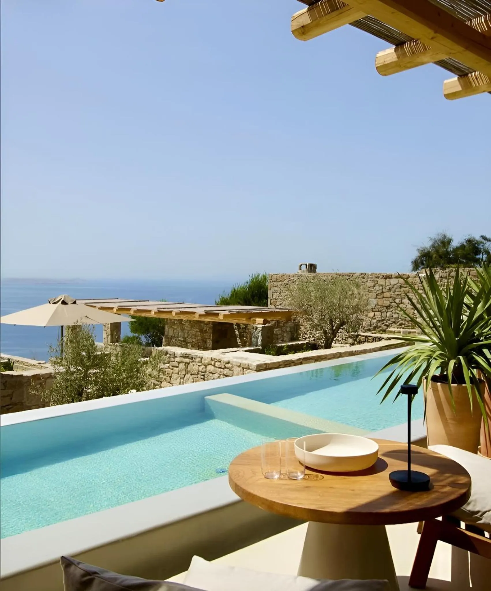 Swimming pool in Hotiday Mykonos Fanari