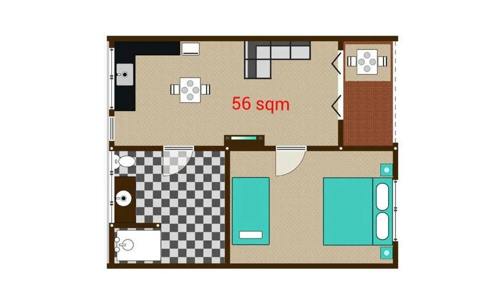 Floor plan in Orchidilla Residence Phuket Mai Khao Beach - SHAPlus