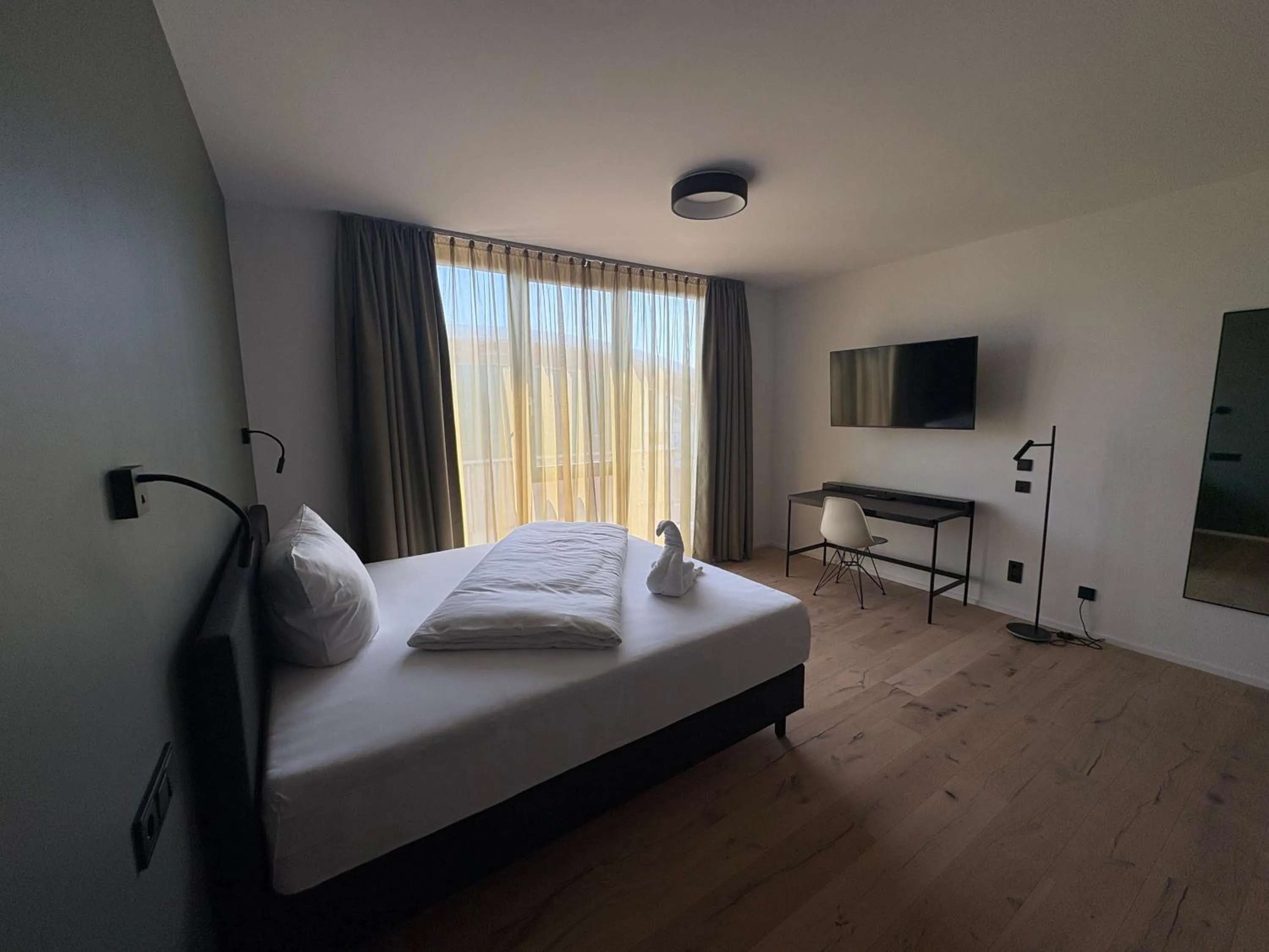 Photo of the whole room, Bed in New Age Boardinghaus Bad Rappenau
