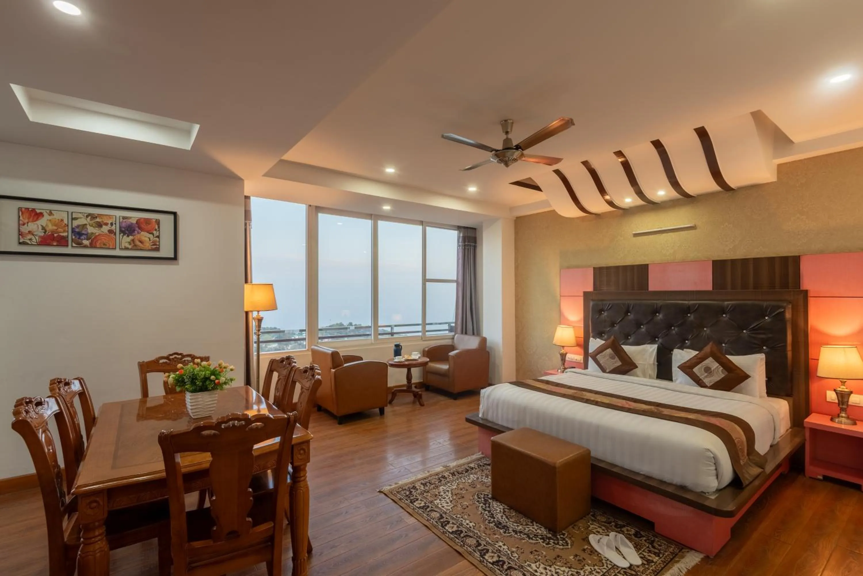 Bed in Hotel Shiva Sanctuary by DLS Hotels, McLeod Ganj