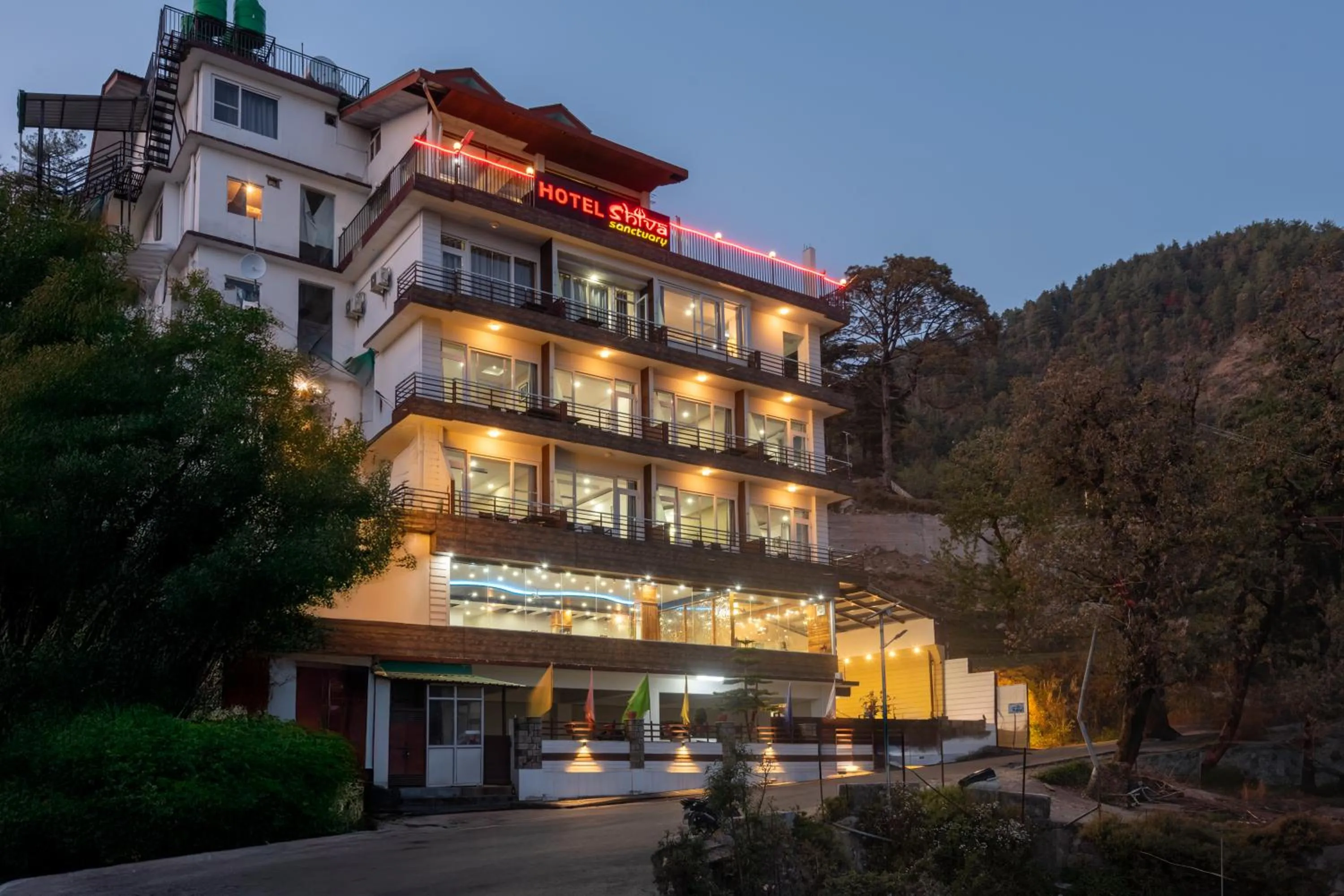 Facade/entrance in Hotel Shiva Sanctuary by DLS Hotels, McLeod Ganj
