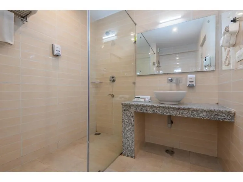 Bathroom in Hotel Shiva Sanctuary by DLS Hotels, McLeod Ganj