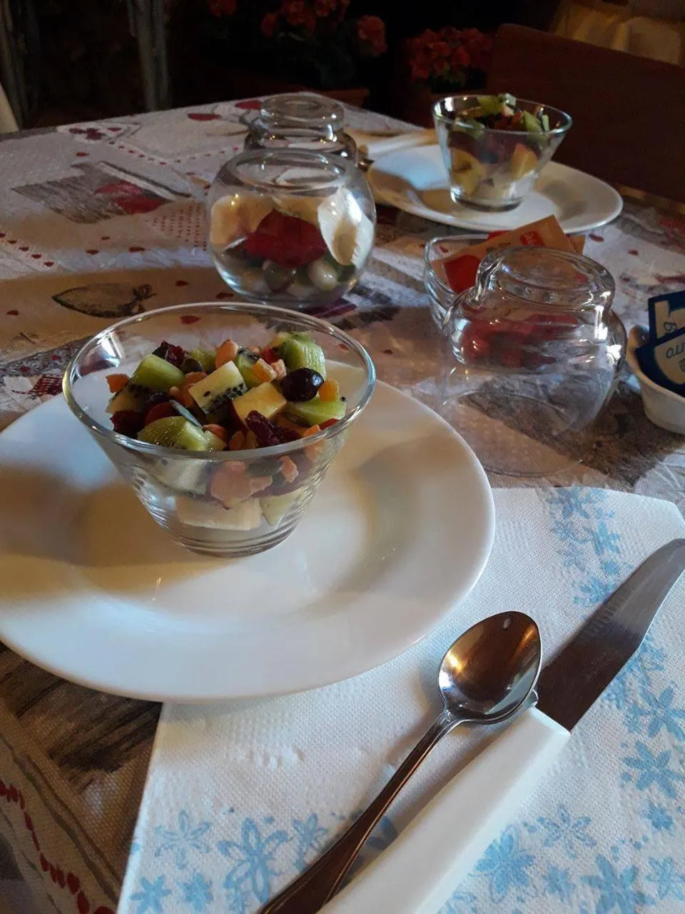 Italian breakfast in Bed and Breakfast Cala Luna