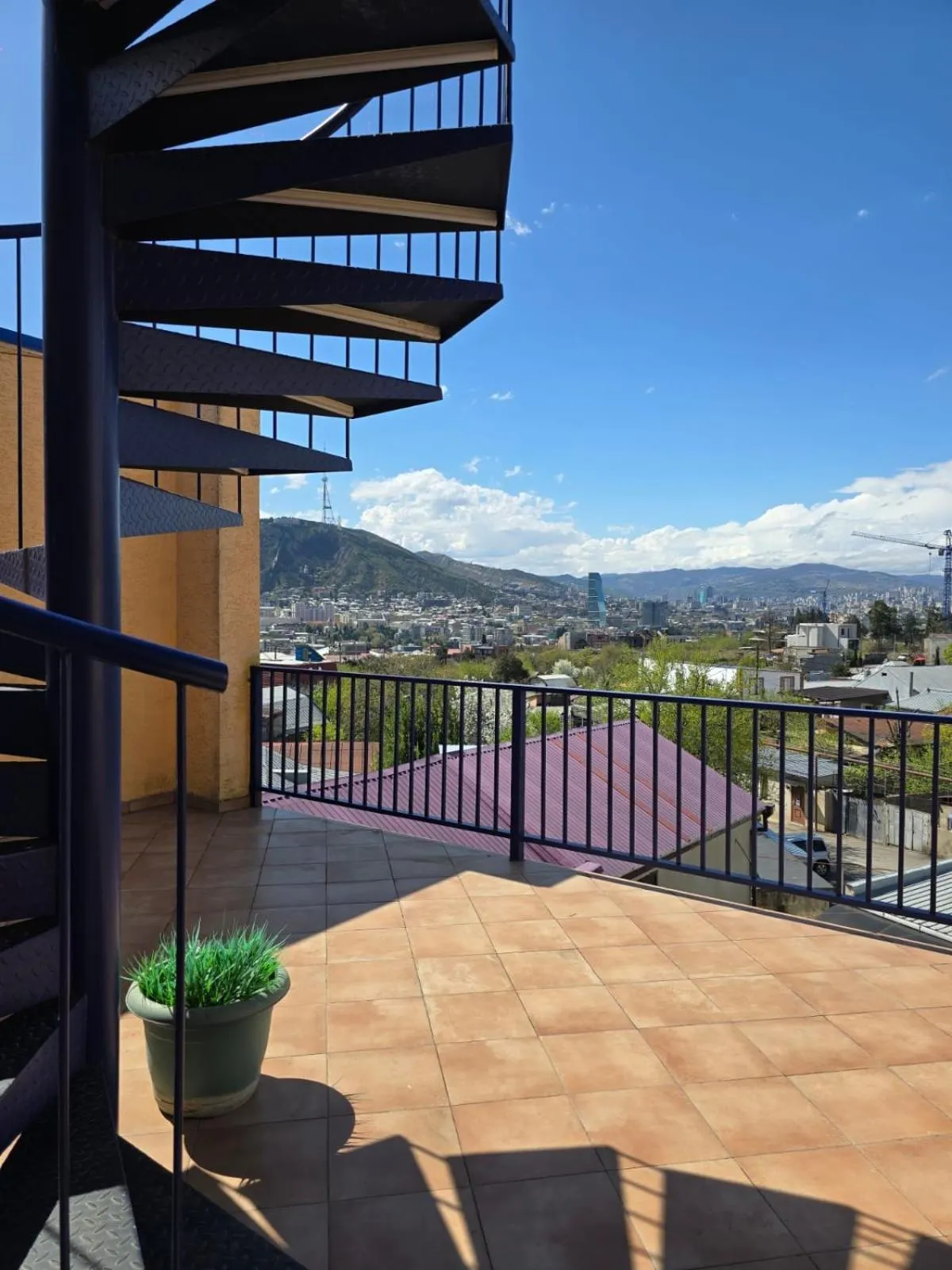 Balcony/Terrace in Hotel Nutsa in old Tbilisi