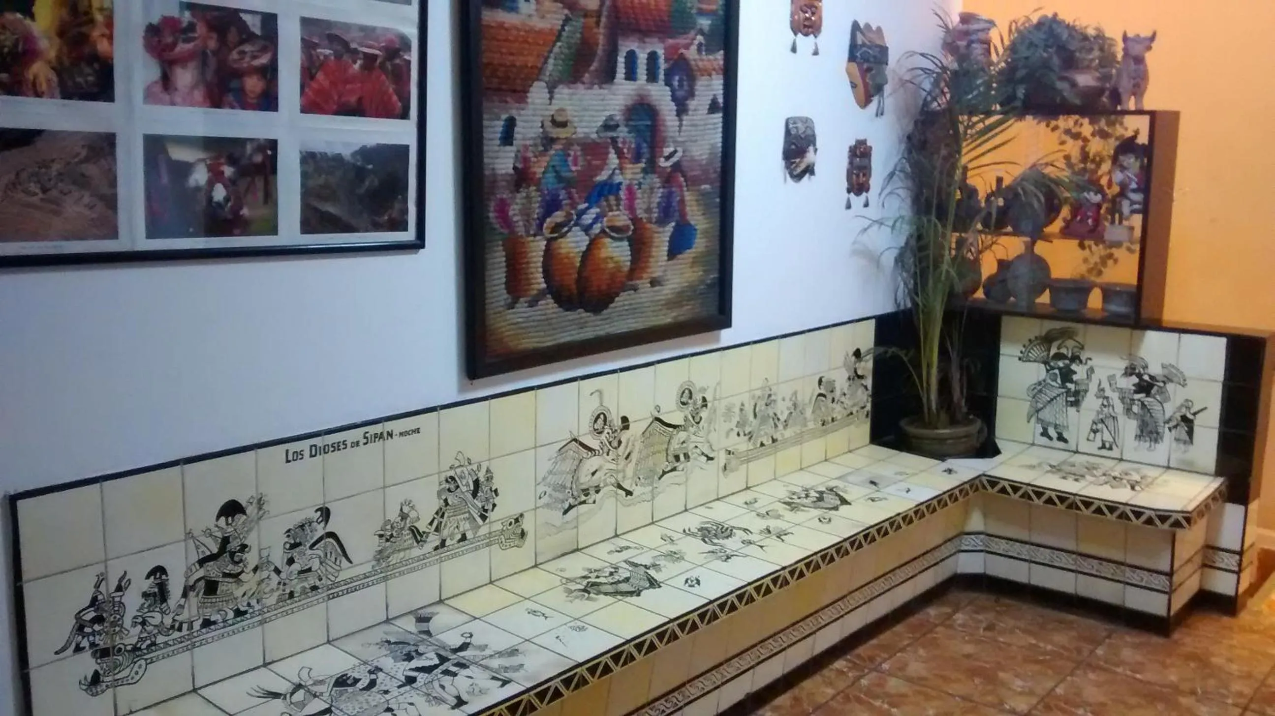 Decorative detail in Hostal Iquique