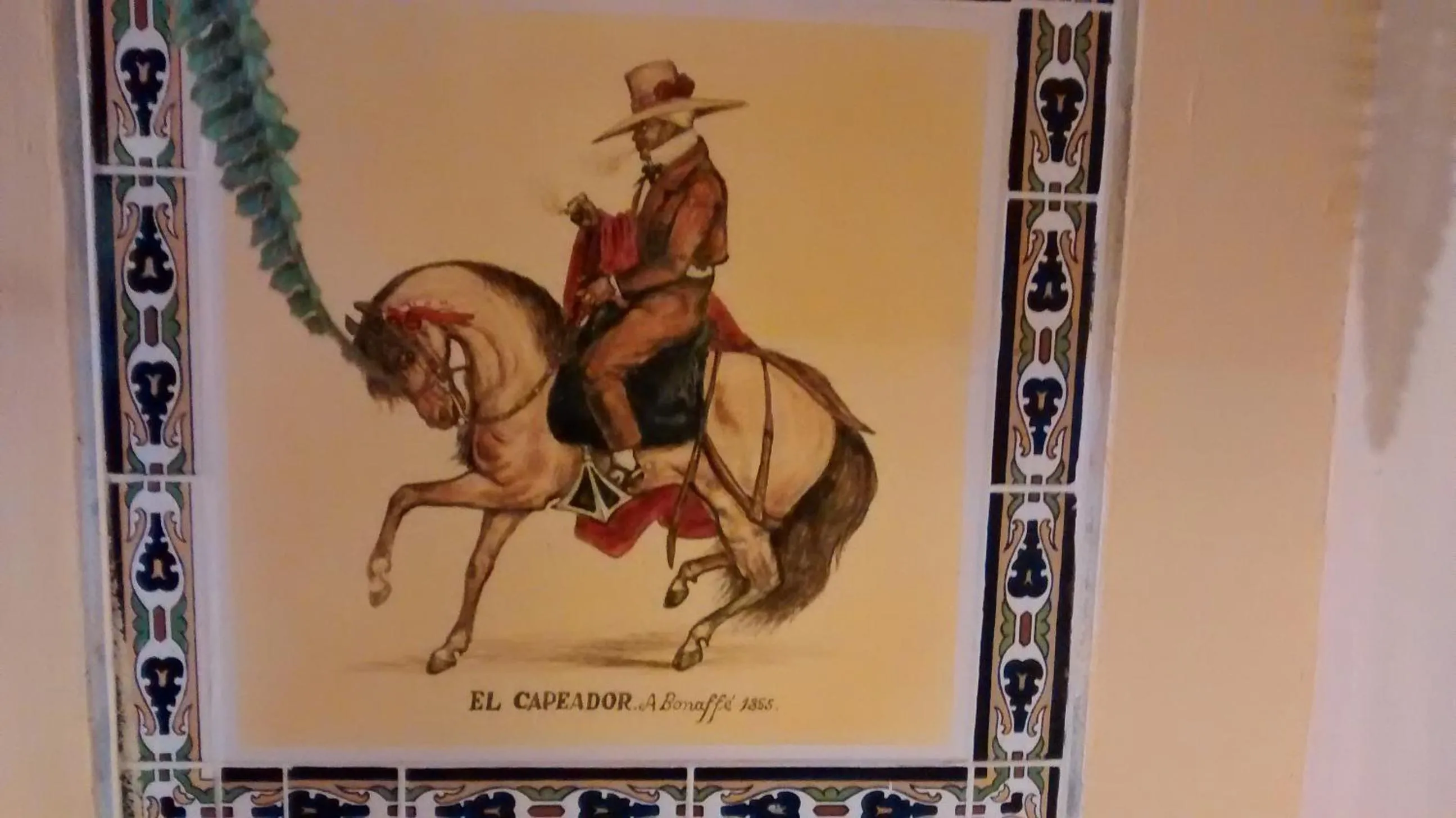 Decorative detail in Hostal Iquique