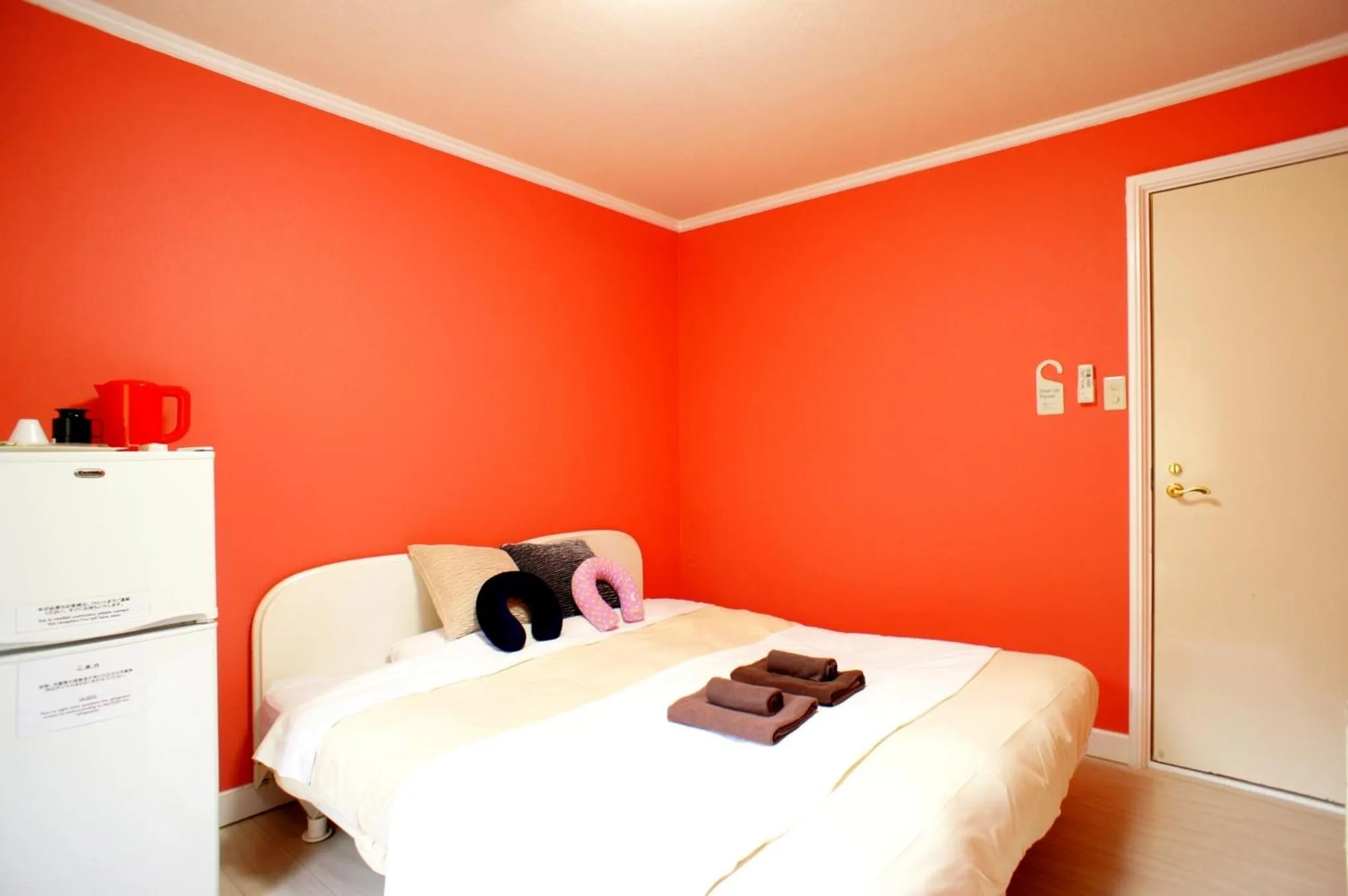 Bed in Karuizawa Pension Sato no Nukumori