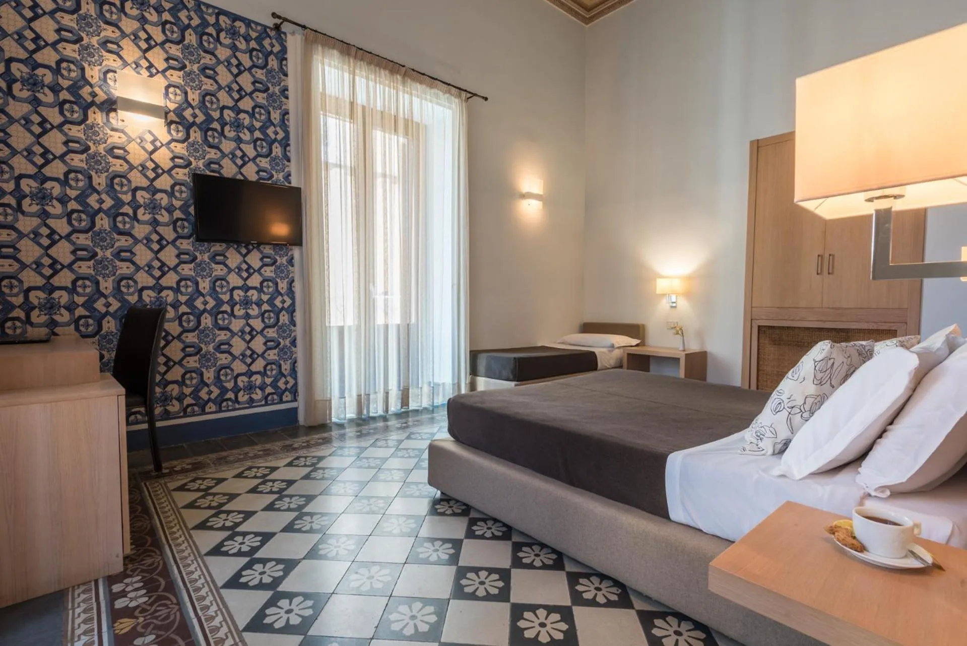 Bedroom, Bed in Hotel Vittorio Veneto