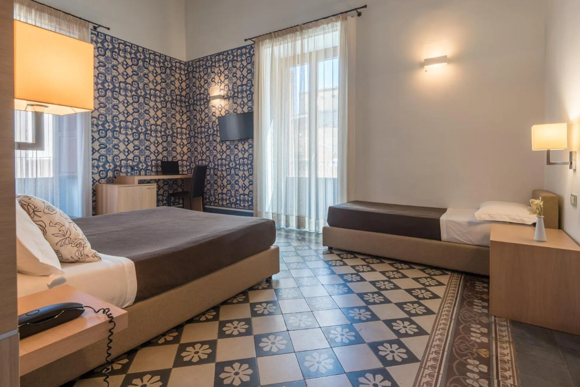 Bedroom, Bed in Hotel Vittorio Veneto