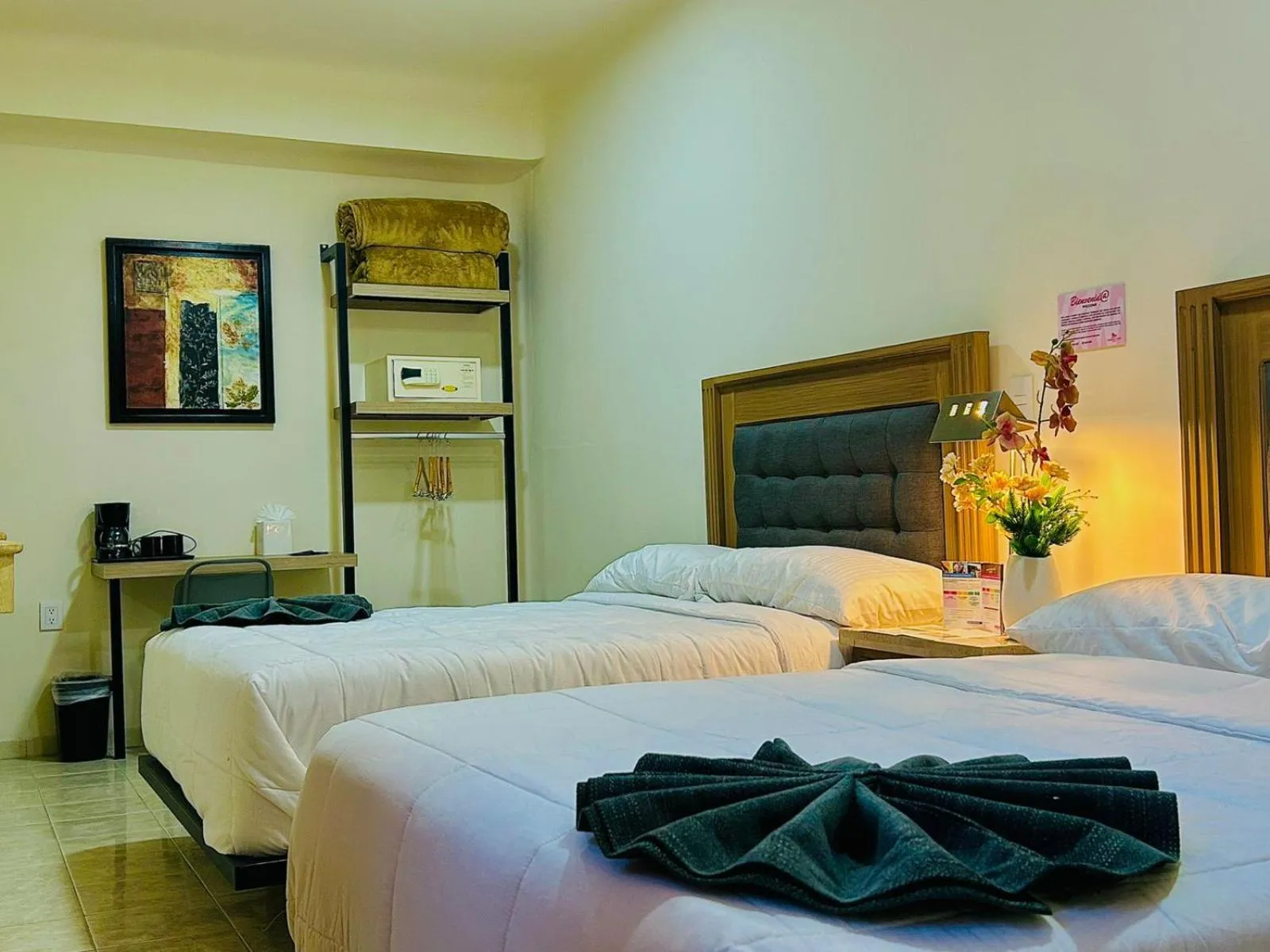 Bed in Hotel Grand Lion