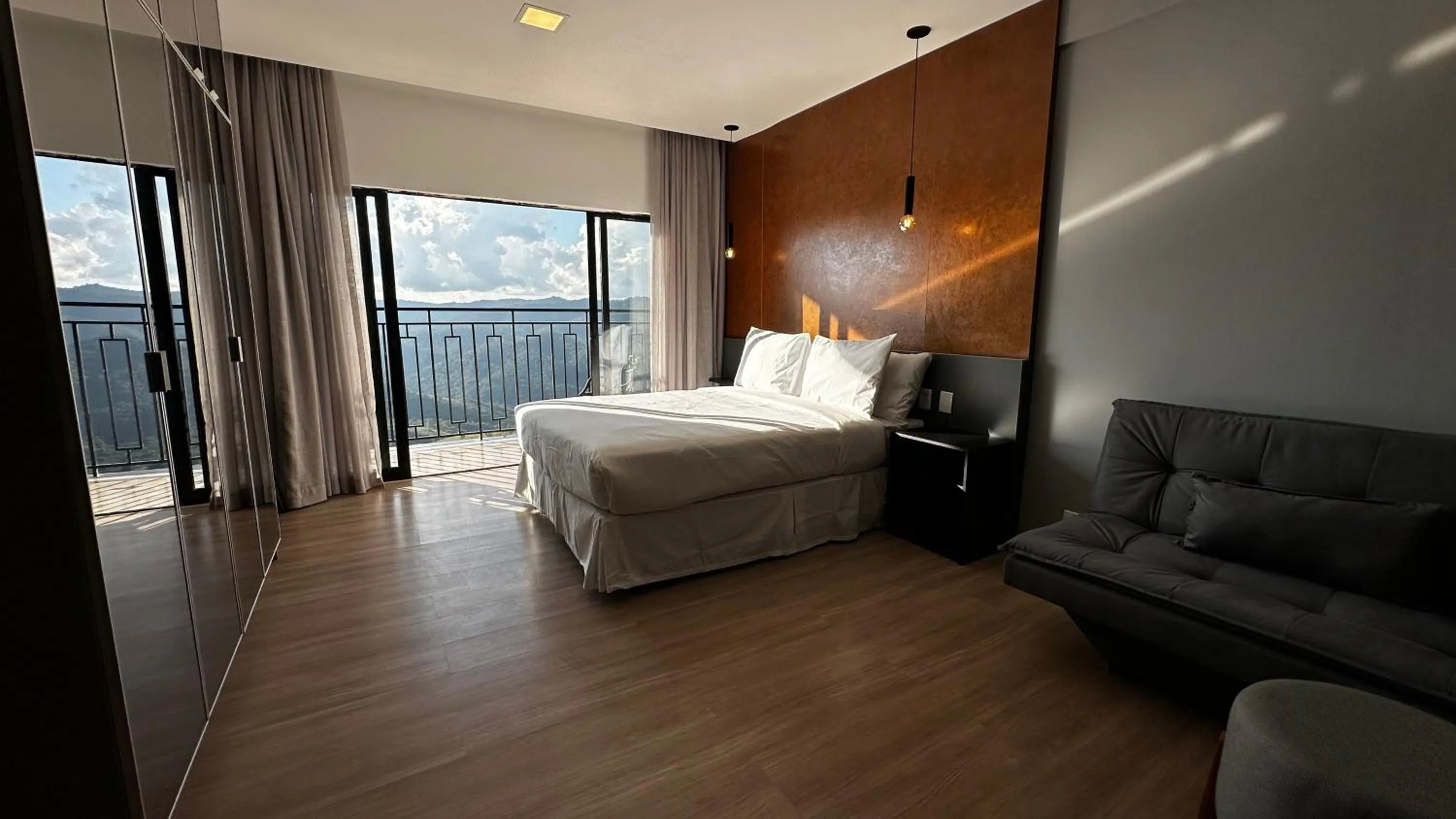 View (from property/room), Bed in Gran Paradiso Campos do Jordão By Ventura OFICIAL