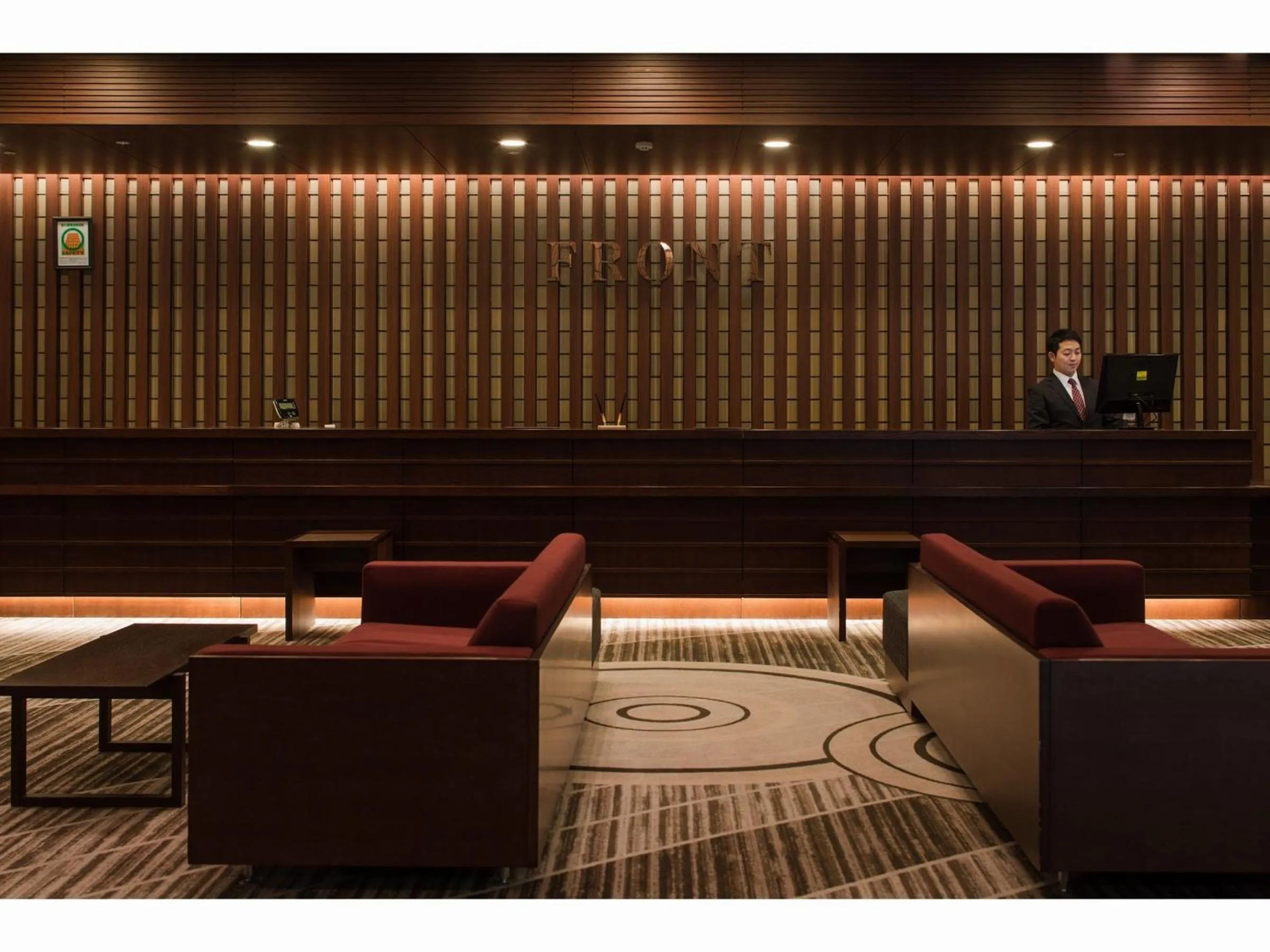 Lobby or reception in ホテル京都エミナースManyonoyuHotelKyotoEminence