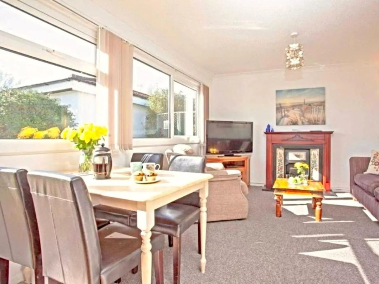 Living room in Dawlish Warren Holidays