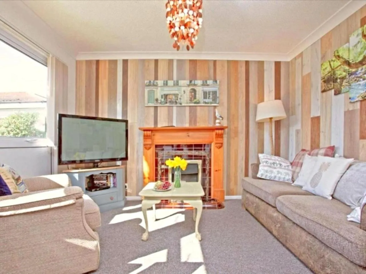 Living room in Dawlish Warren Holidays