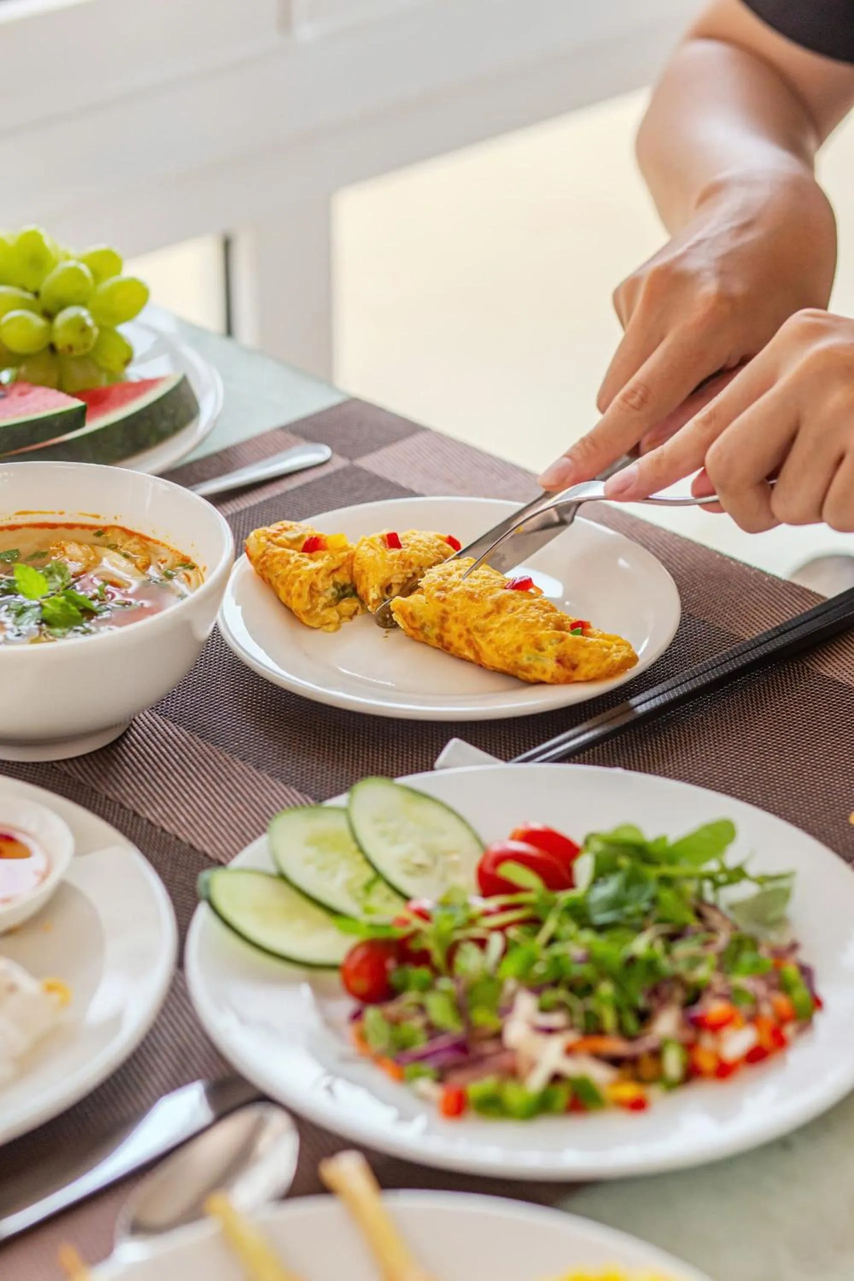 Buffet breakfast in Seavitel Danang Beach Hotel