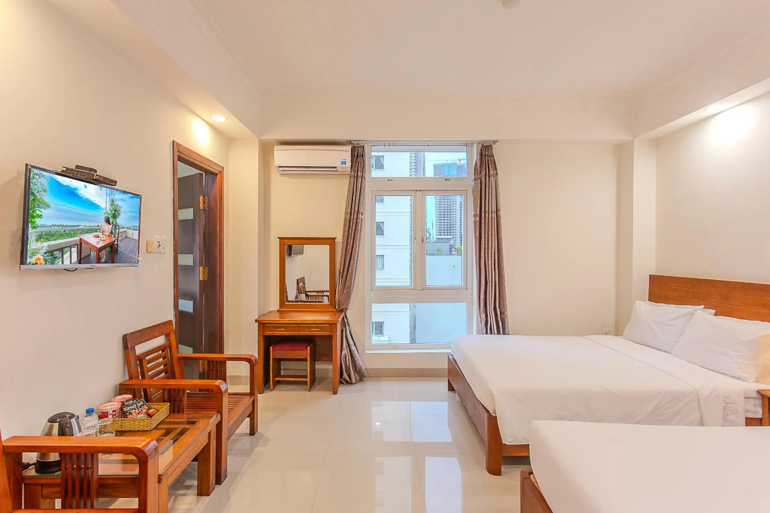 Bed in Seavitel Danang Beach Hotel