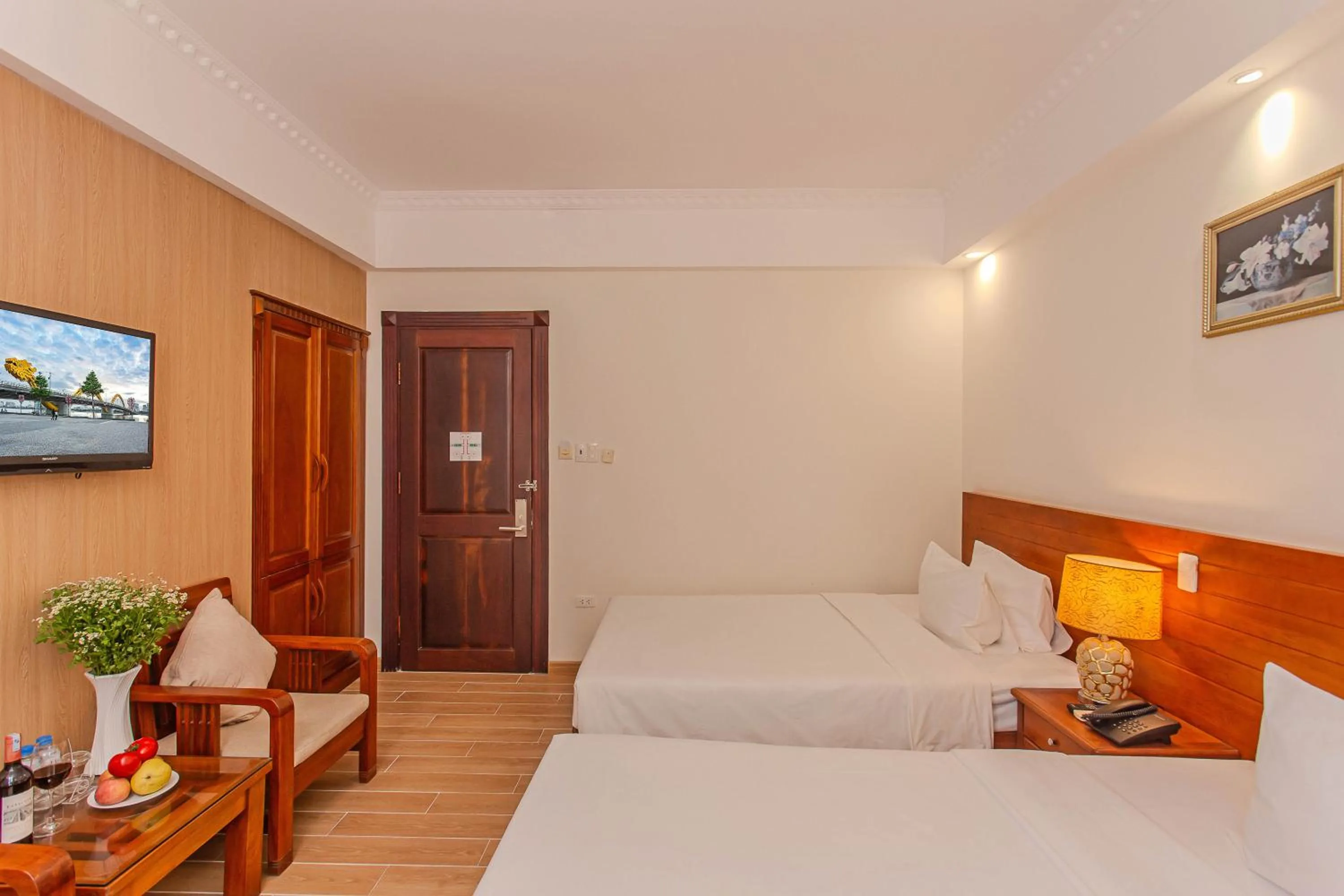 Bed in Seavitel Danang Beach Hotel