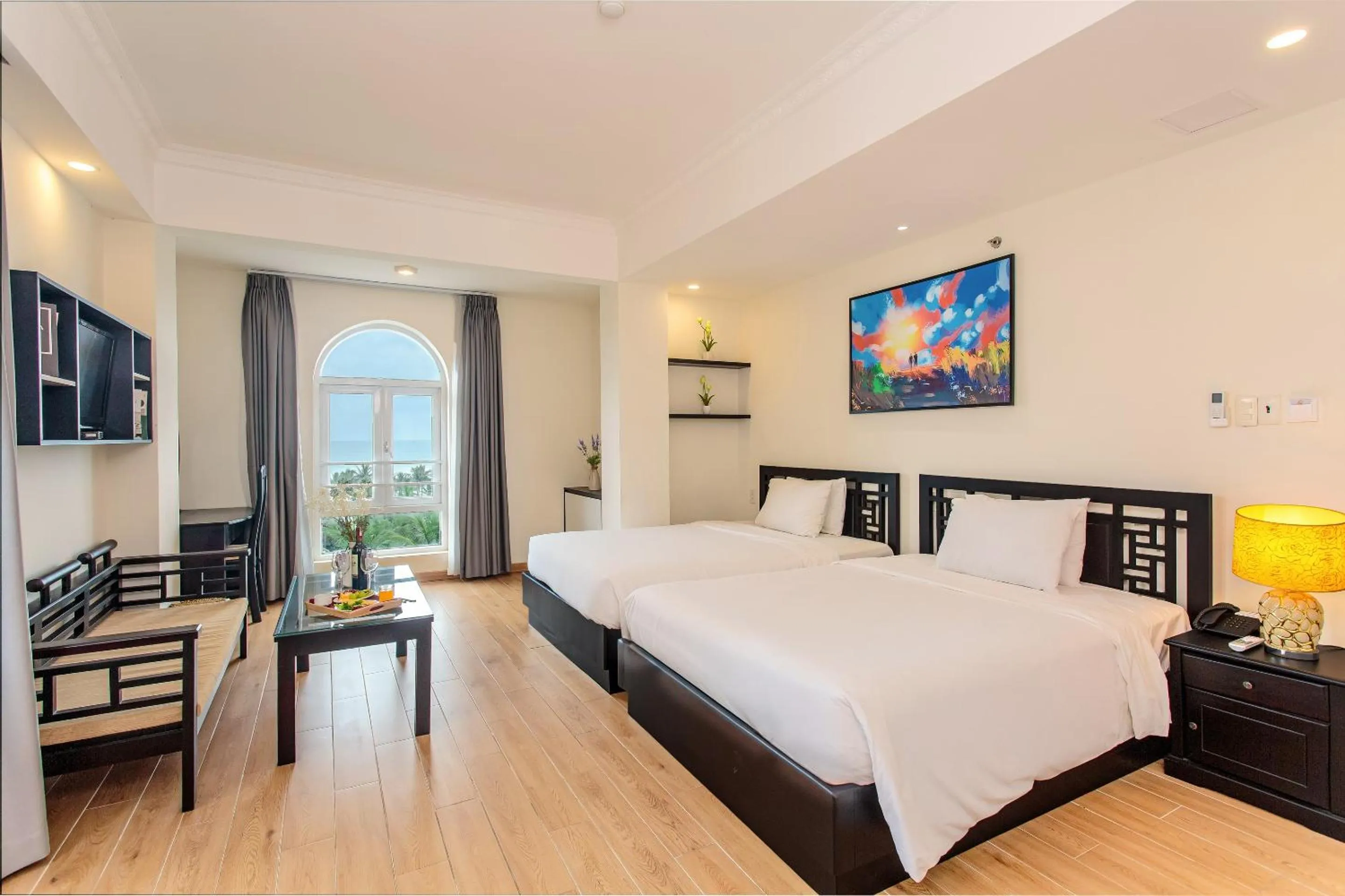 Bed in Seavitel Danang Beach Hotel