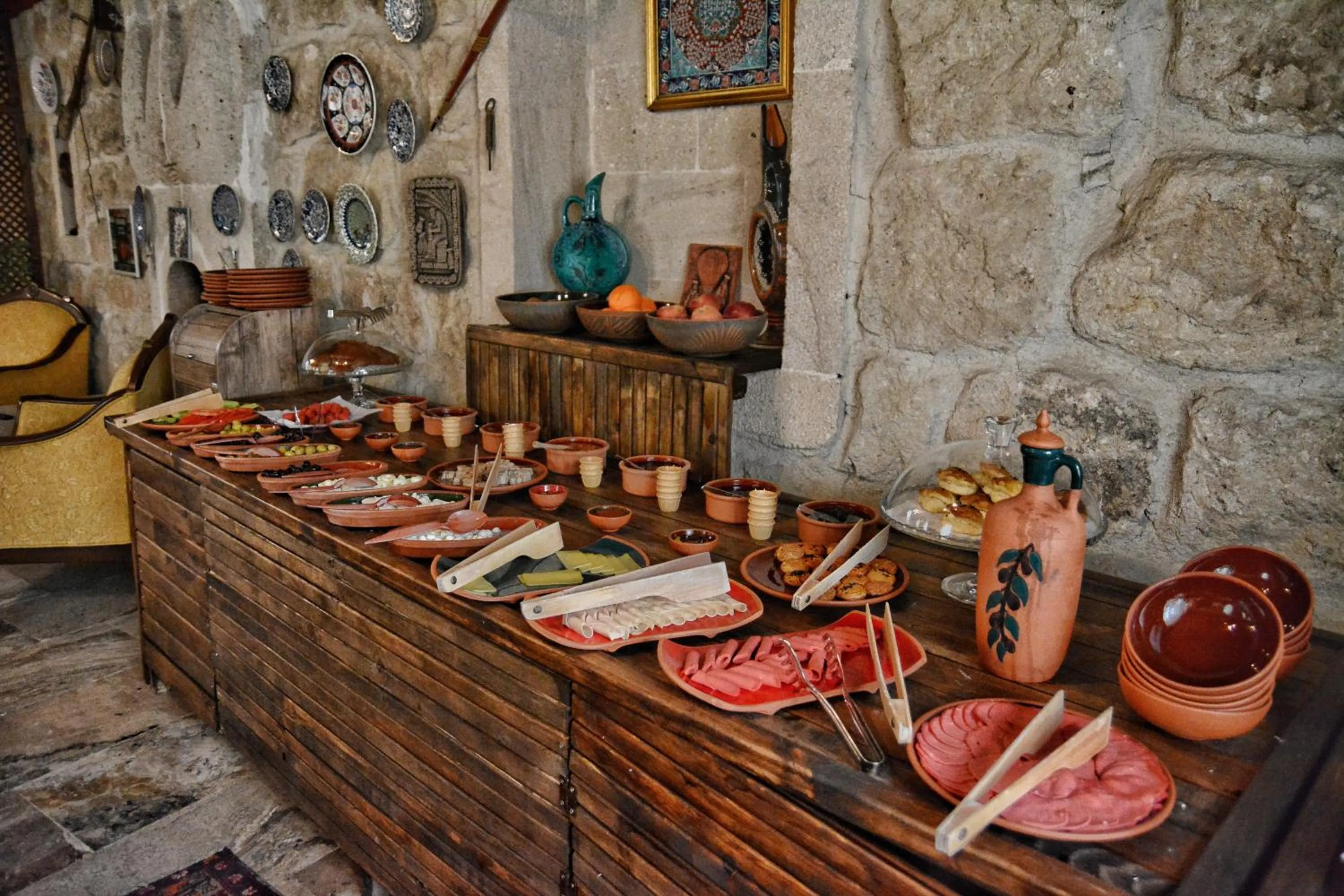 Buffet breakfast in Emit Cave Hotel