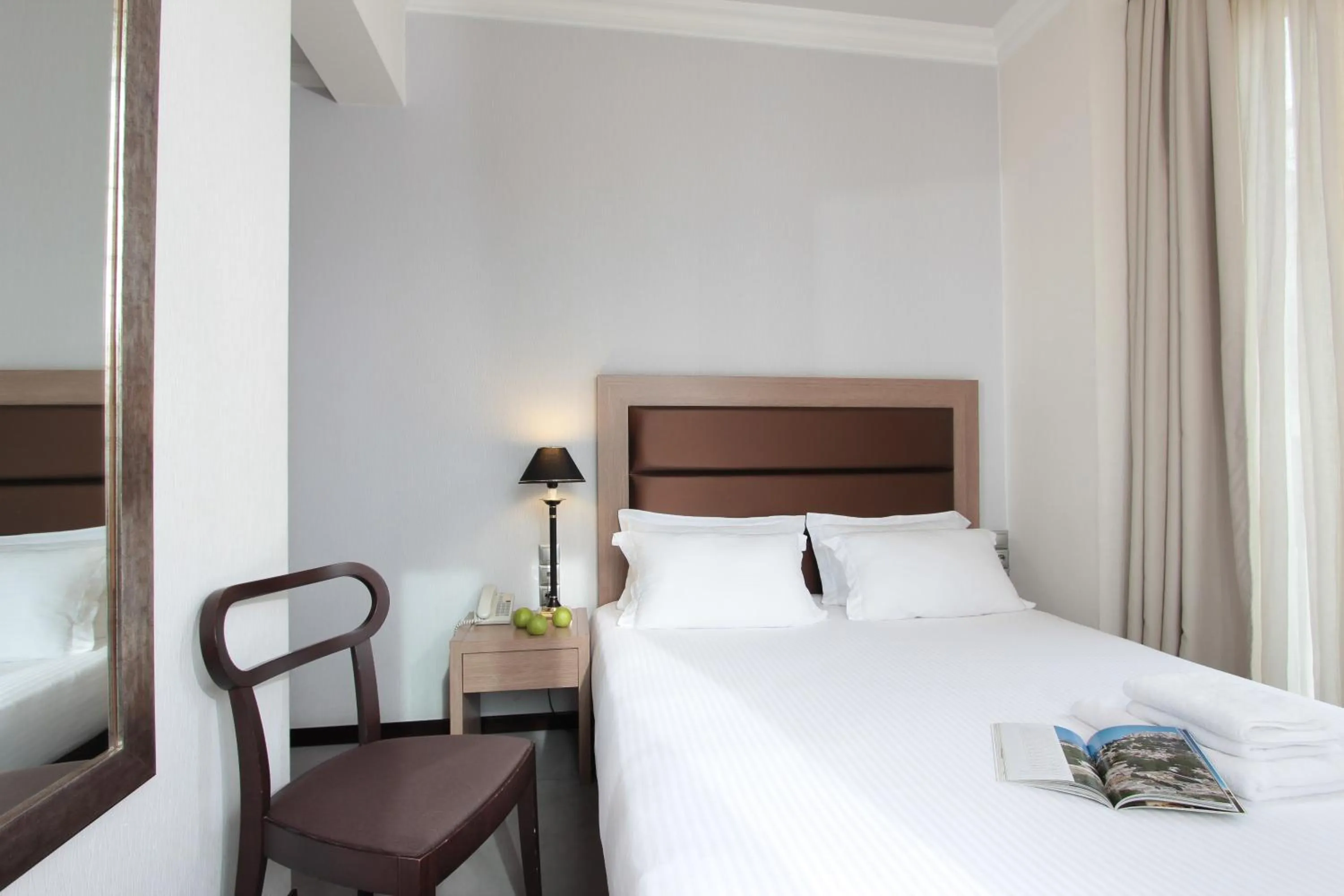 Bed in Athens Lotus Hotel