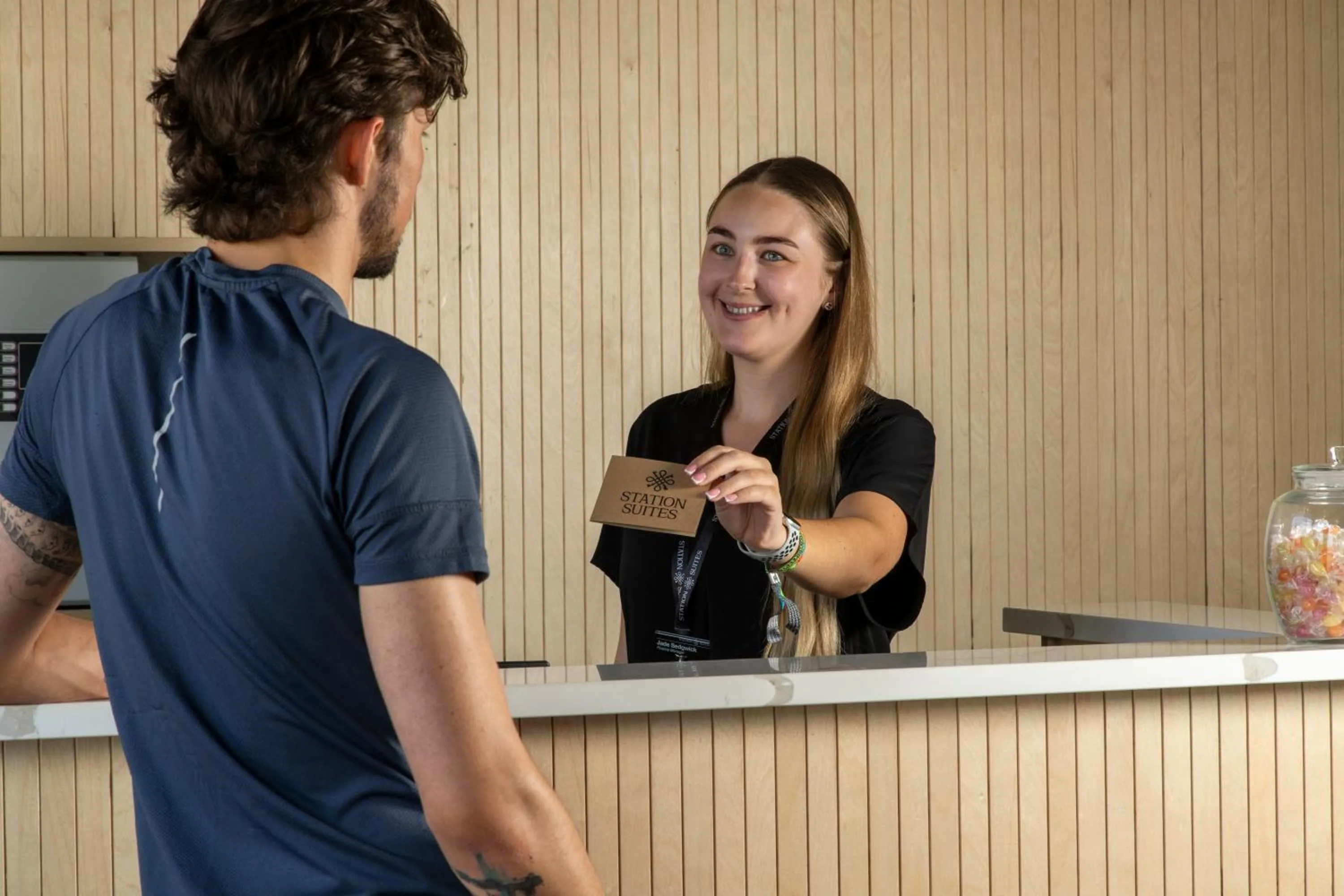 Lobby or reception in Station Suites Aparthotel