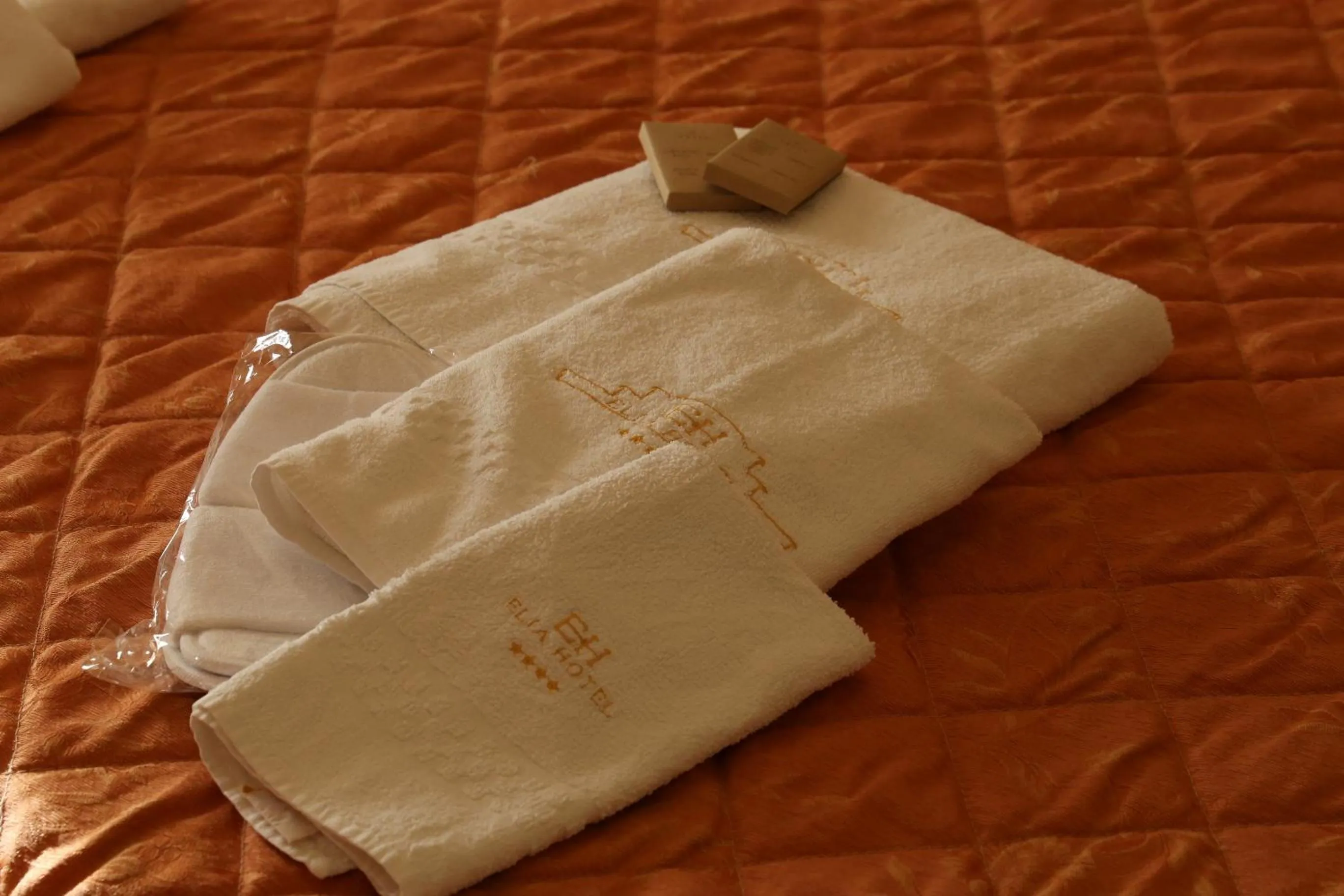 Decorative detail, Bed in Elia Hotel