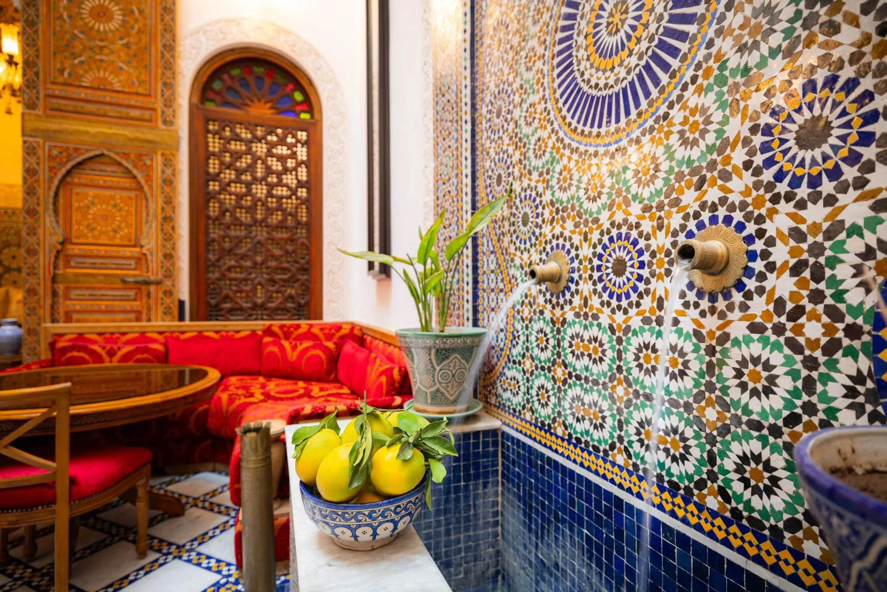 Living room in Riad Mazar