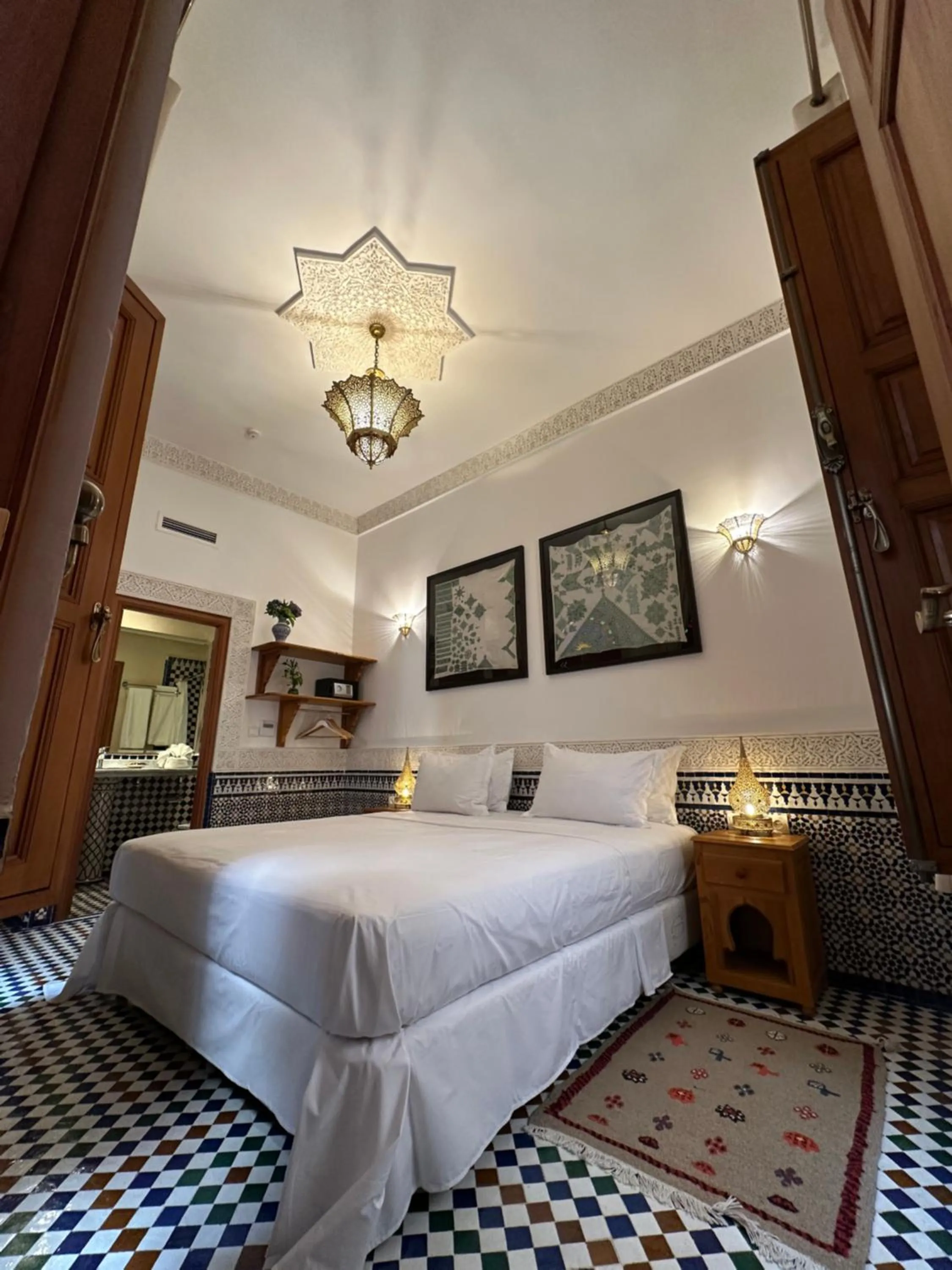 Bed in Riad Mazar