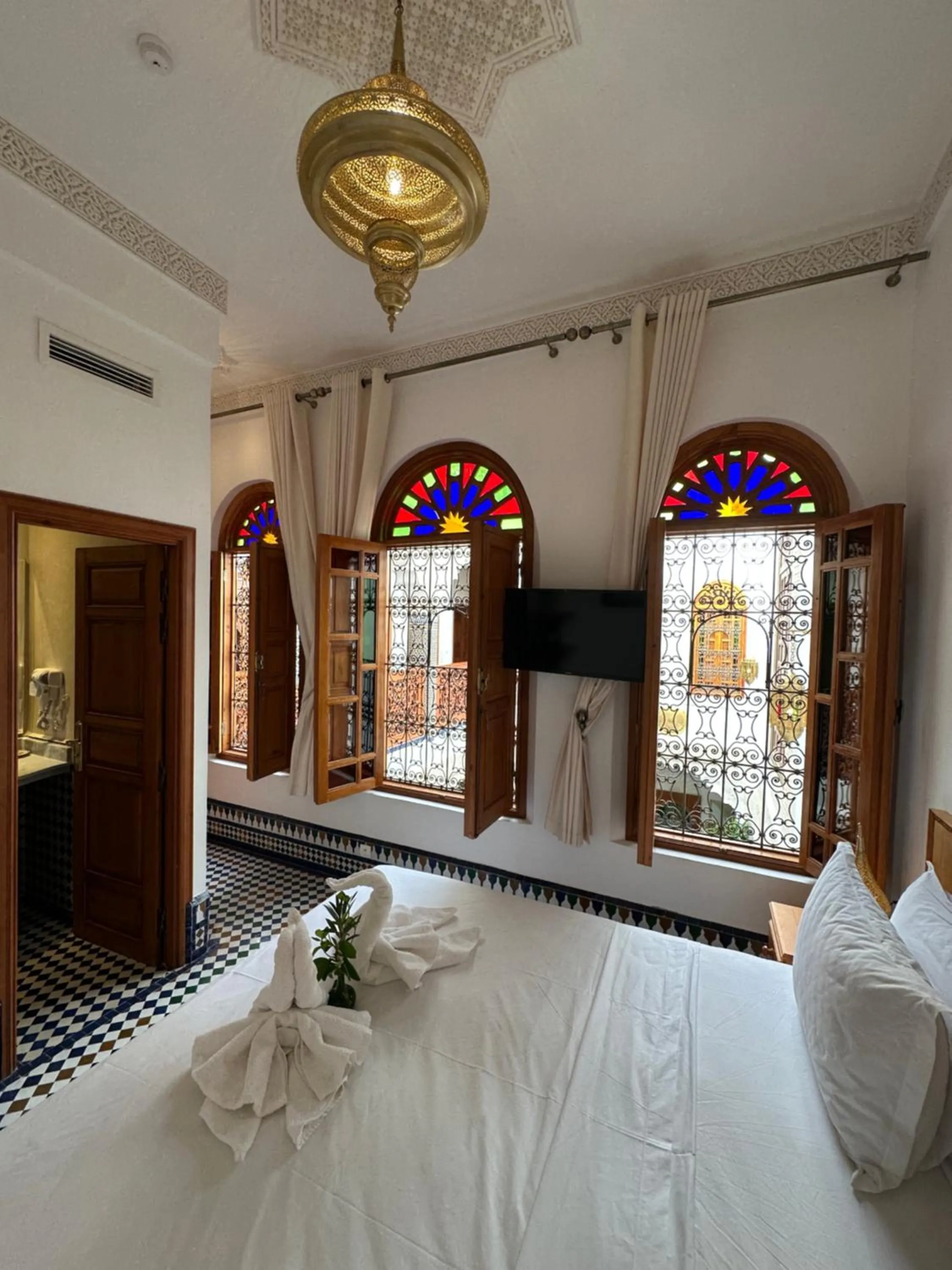 Bed in Riad Mazar
