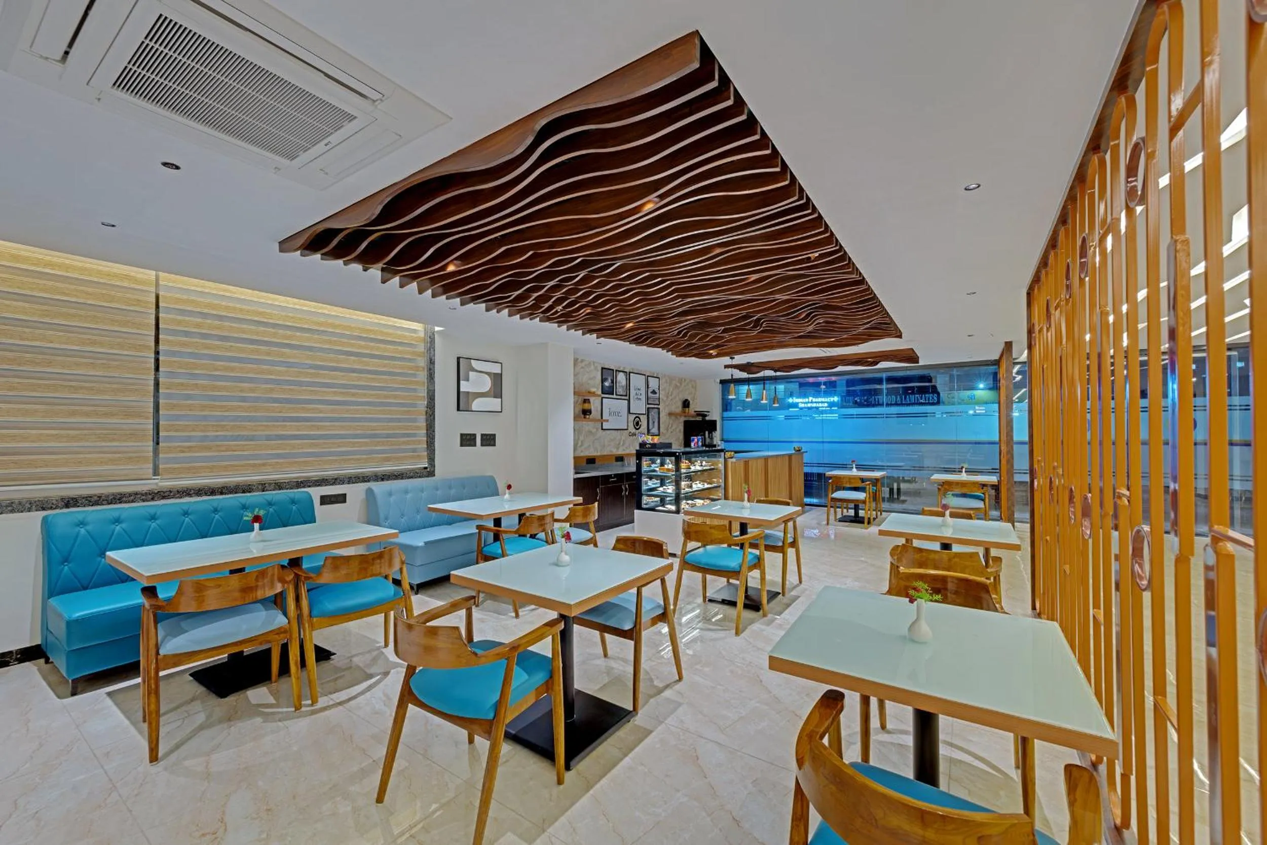 Dining area in Click Hotel Shamshabad - Hyderabad Airport
