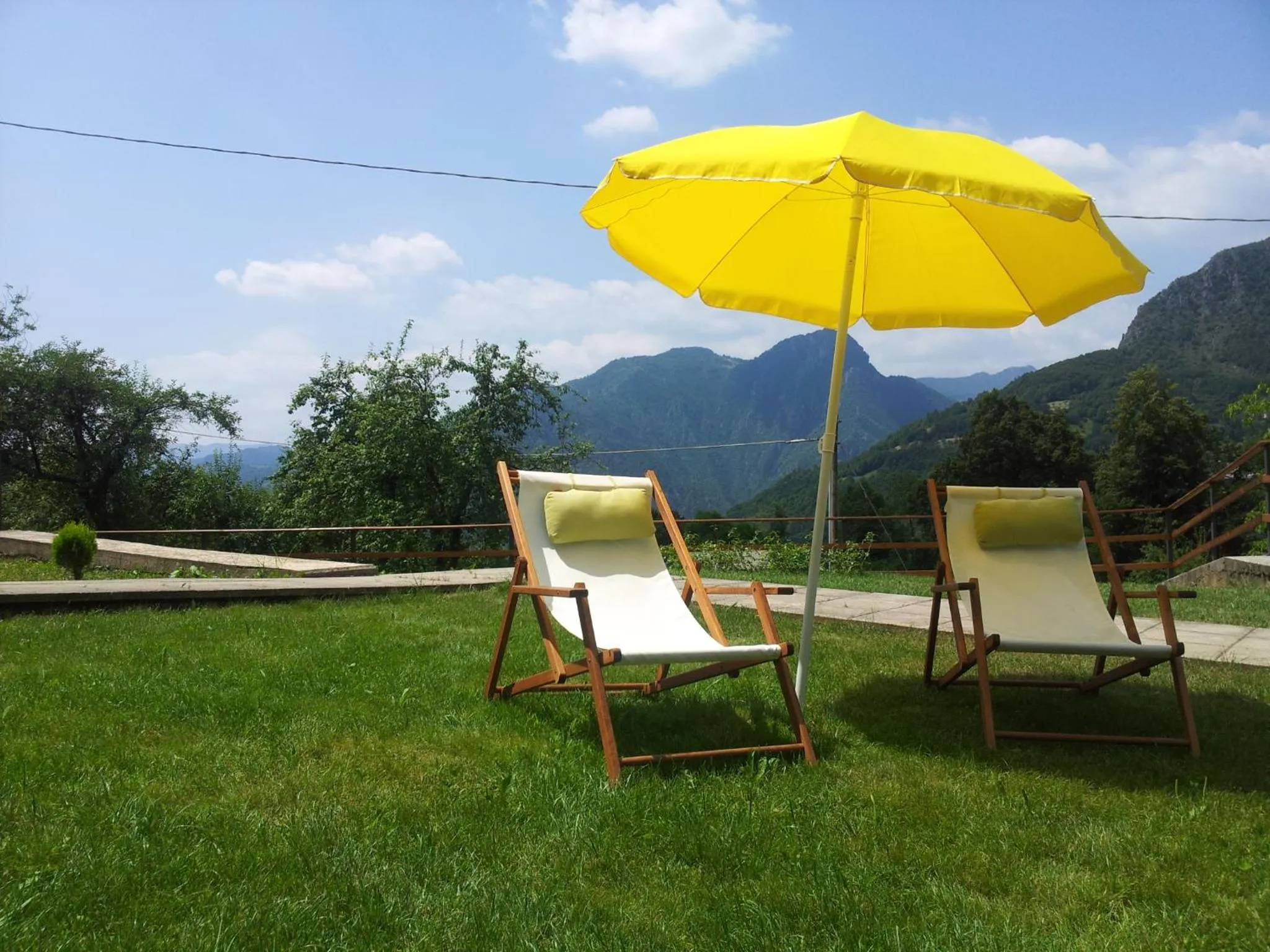 Garden view in B&B Casa Arcangeli