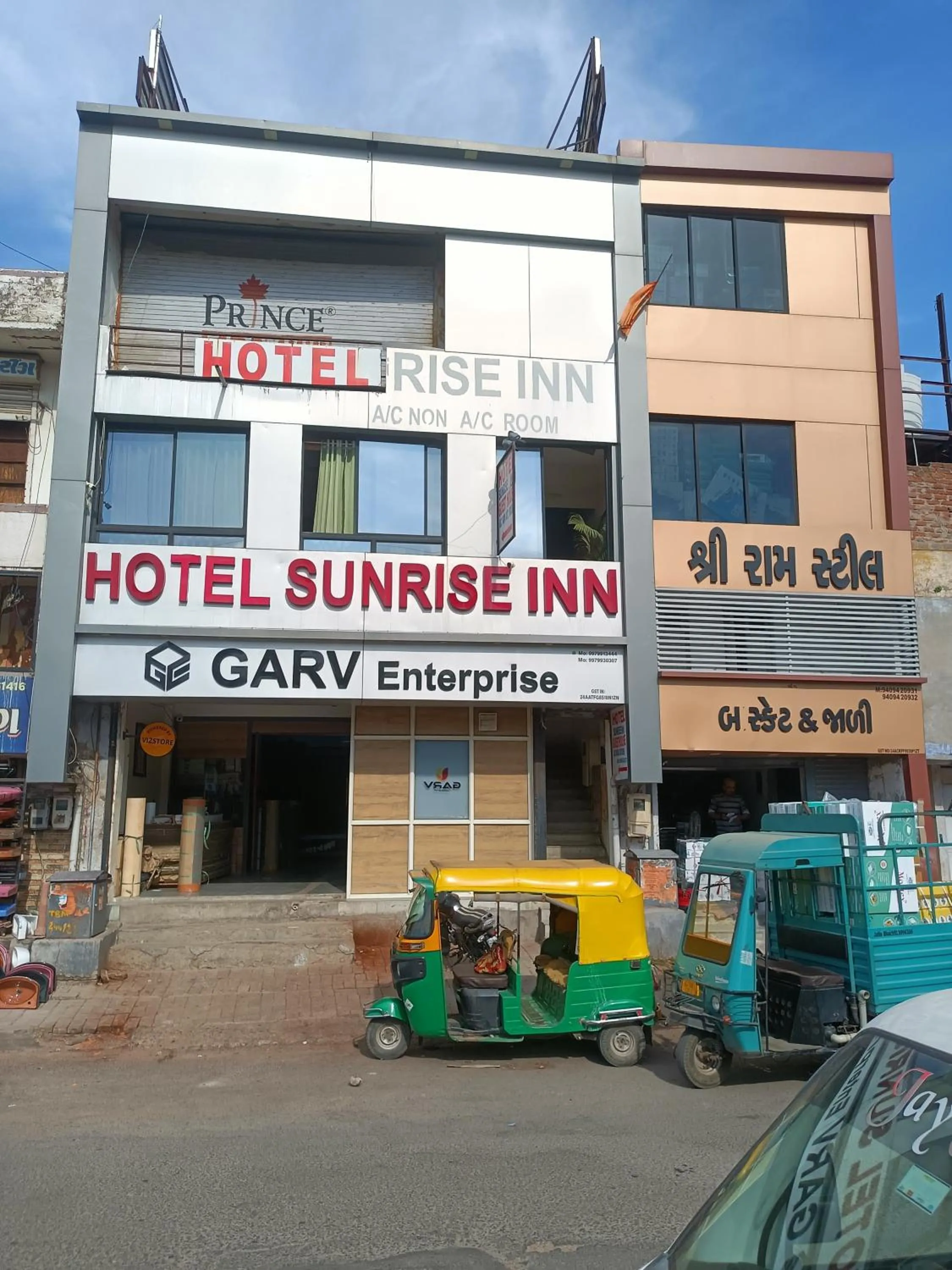 Property building in hotel sunrise inn