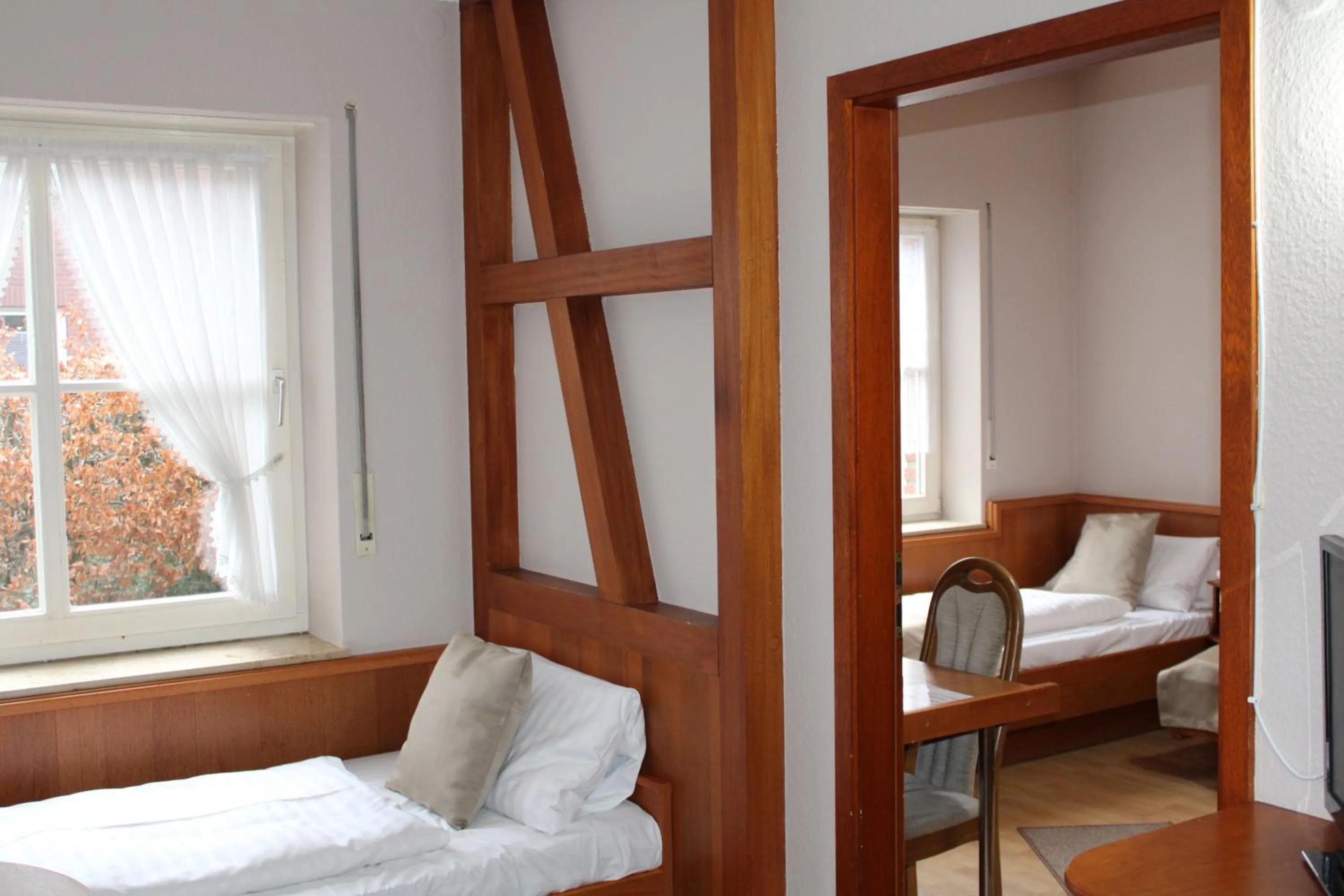 Bed in Hotel Zum Kaffeekännchen