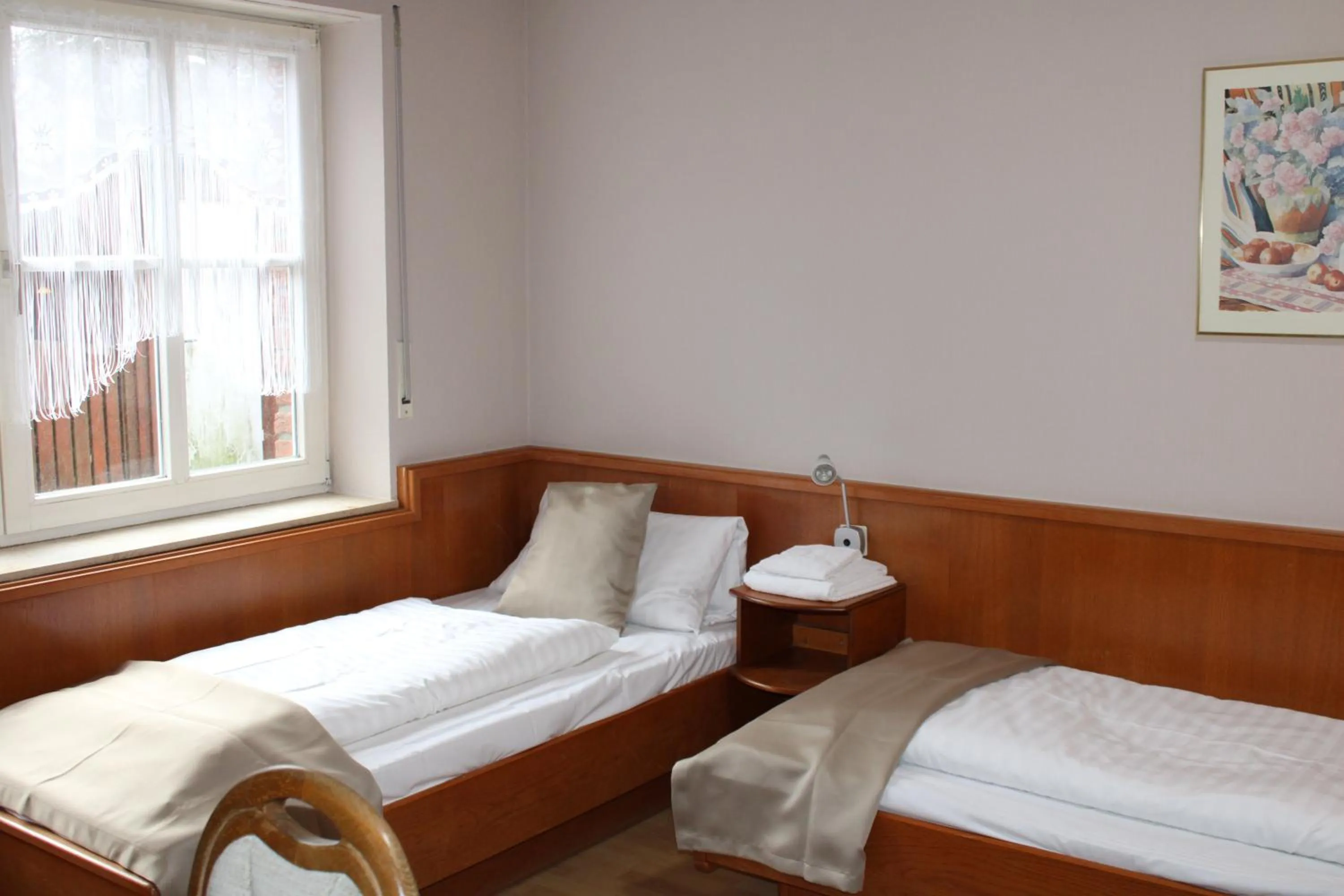 Bed in Hotel Zum Kaffeekännchen