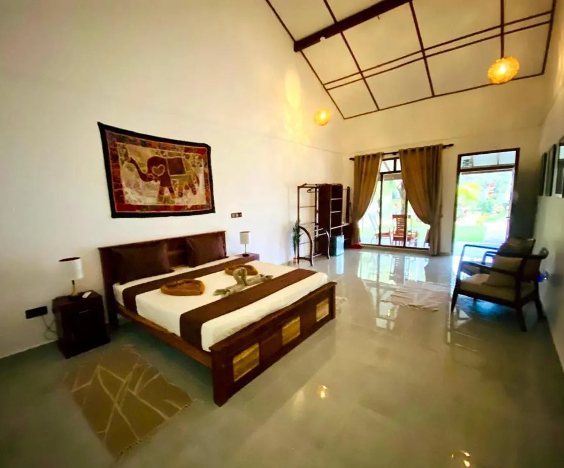 Bed in 108 Palms Beach Resort