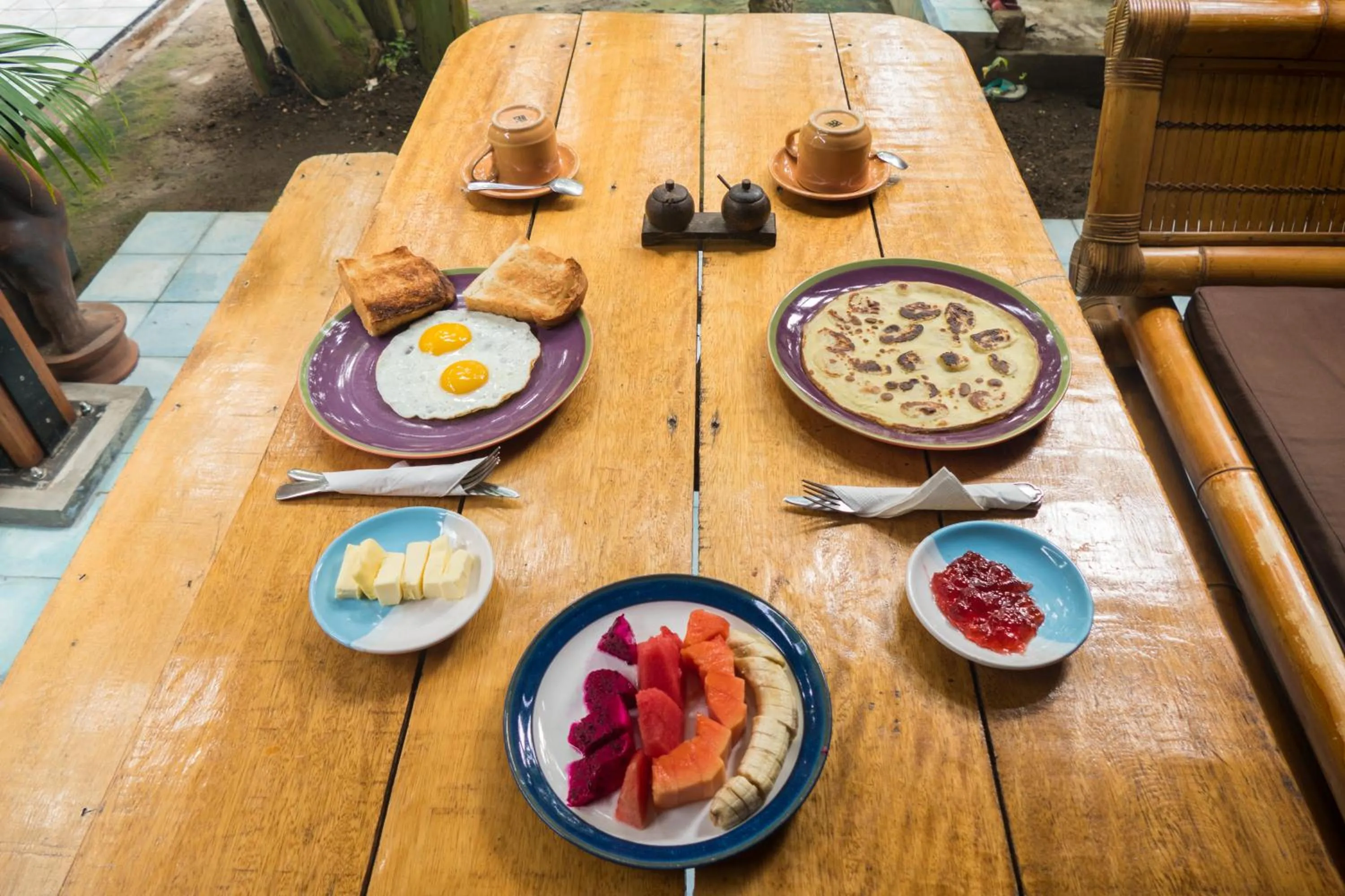 Breakfast in Mandalika Cottage