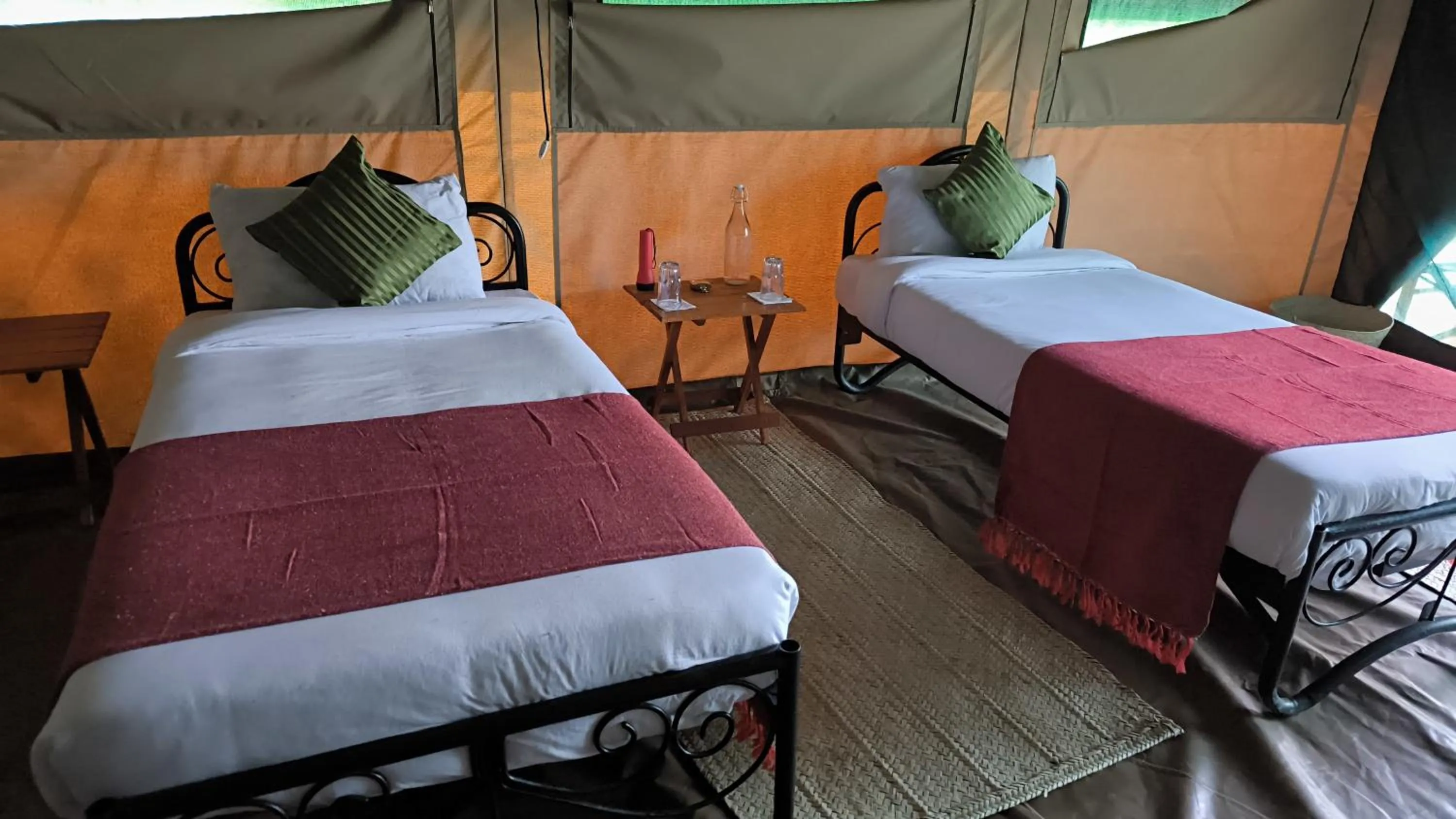 Bed in Julia's River Camp