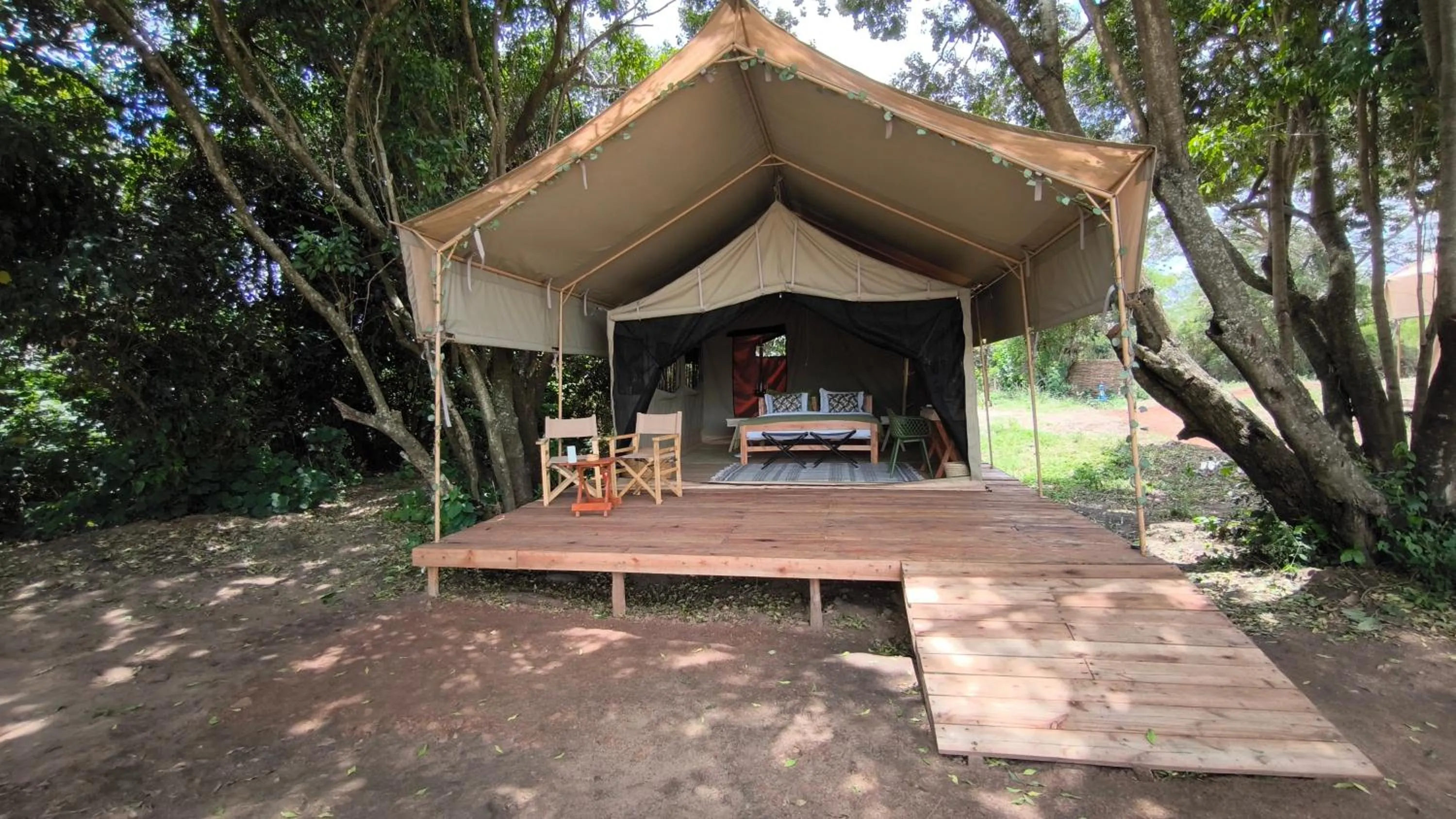 Bed in Julia's River Camp