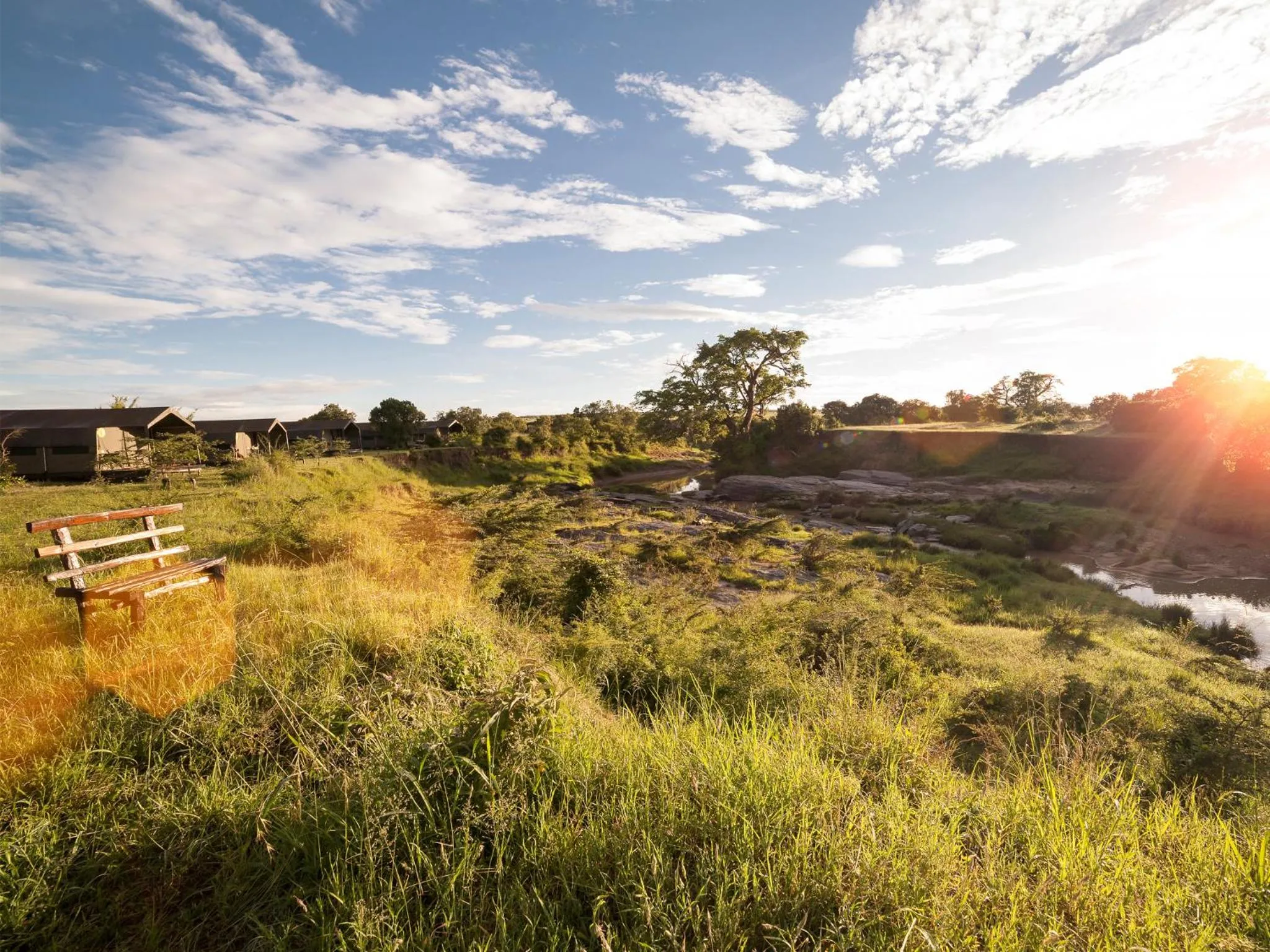 Patio in Julia's River Camp