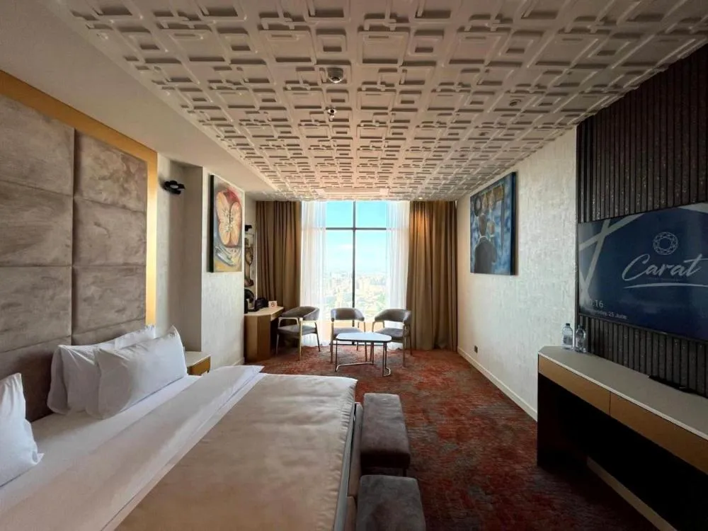 Property building, Bed in Carat Hotel Yerevan